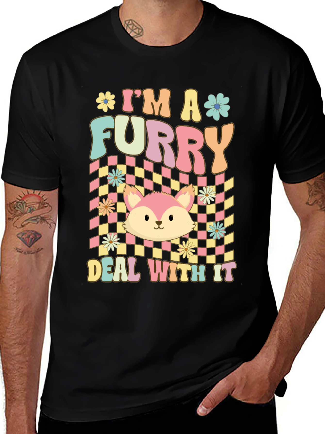 Variant 20 of I'm A Furry Deal With It T-Shirt