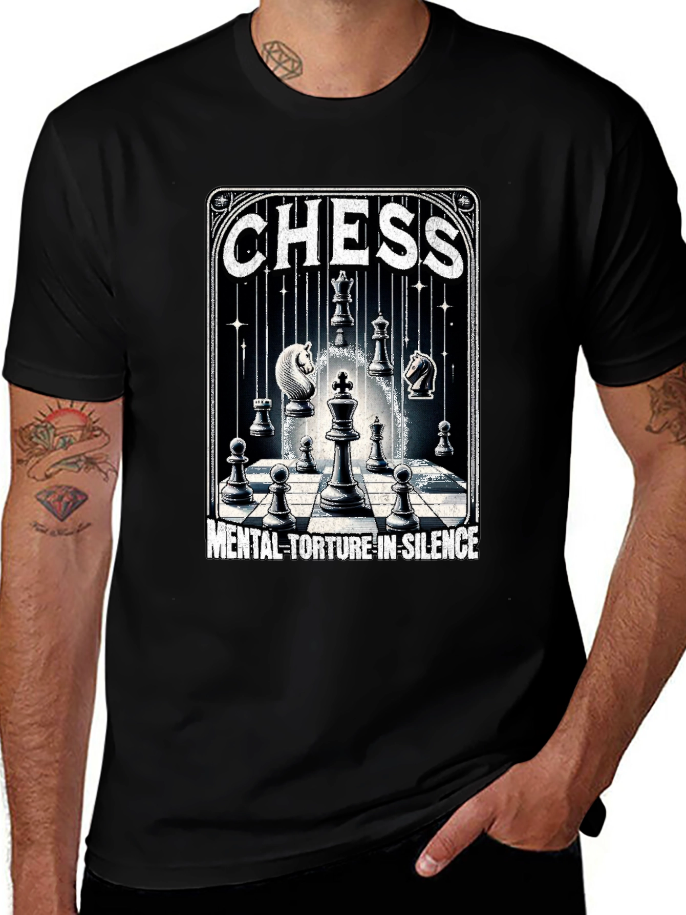Variant 28 of Chess Mental Torture in Silence T-Shirt