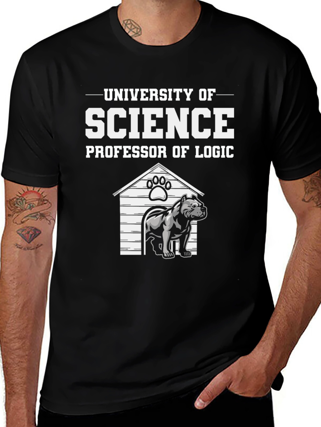 Science Professor of Logic T-Shirt, Dog Breed Tee