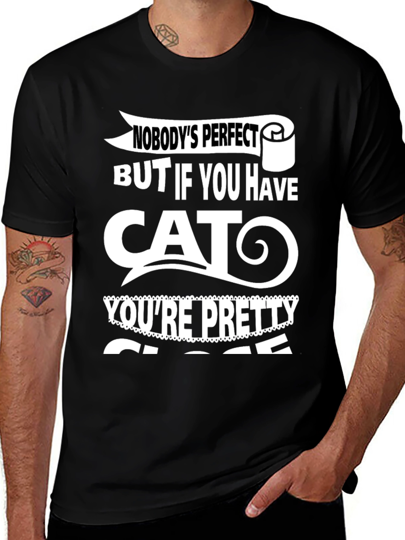 Variant 18 of Funny Cat Lover T-Shirt - Nobody's Perfect