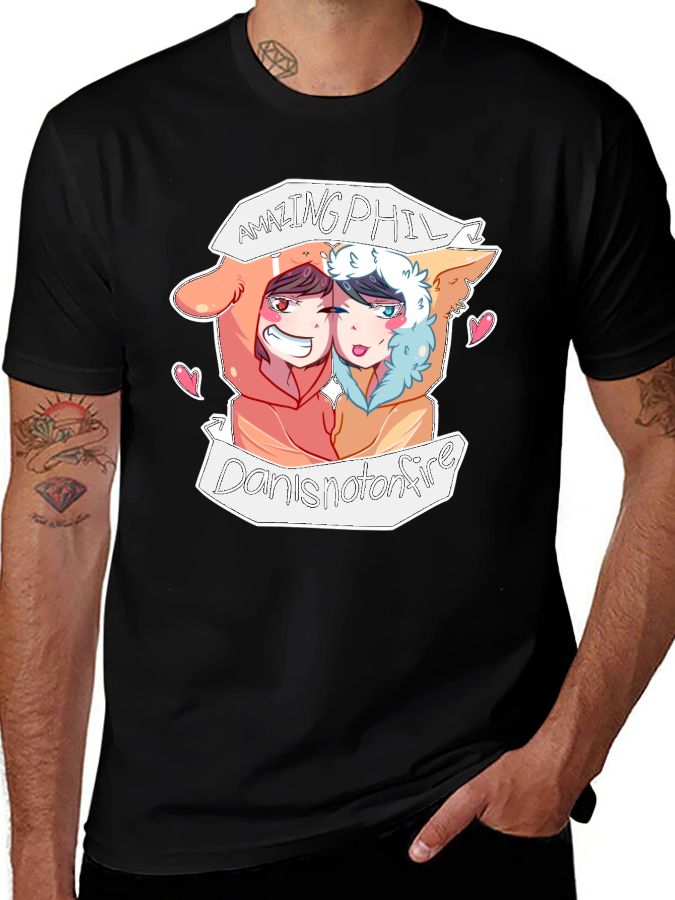 Dan and Phil T-Shirt - AmazingPhil Danisnotonfire