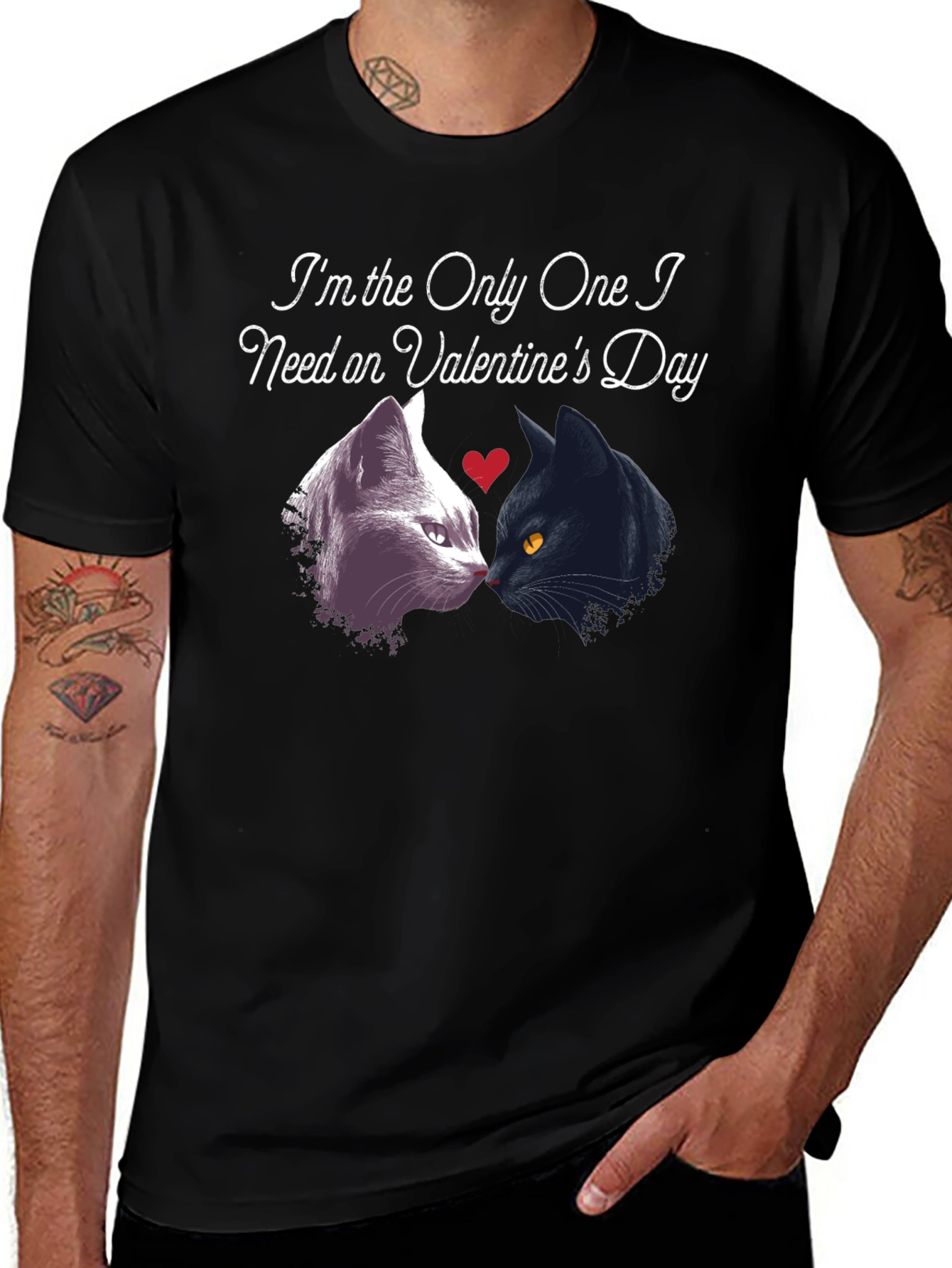 Variant 26 of Valentine's Day Cat Lover T-Shirt
