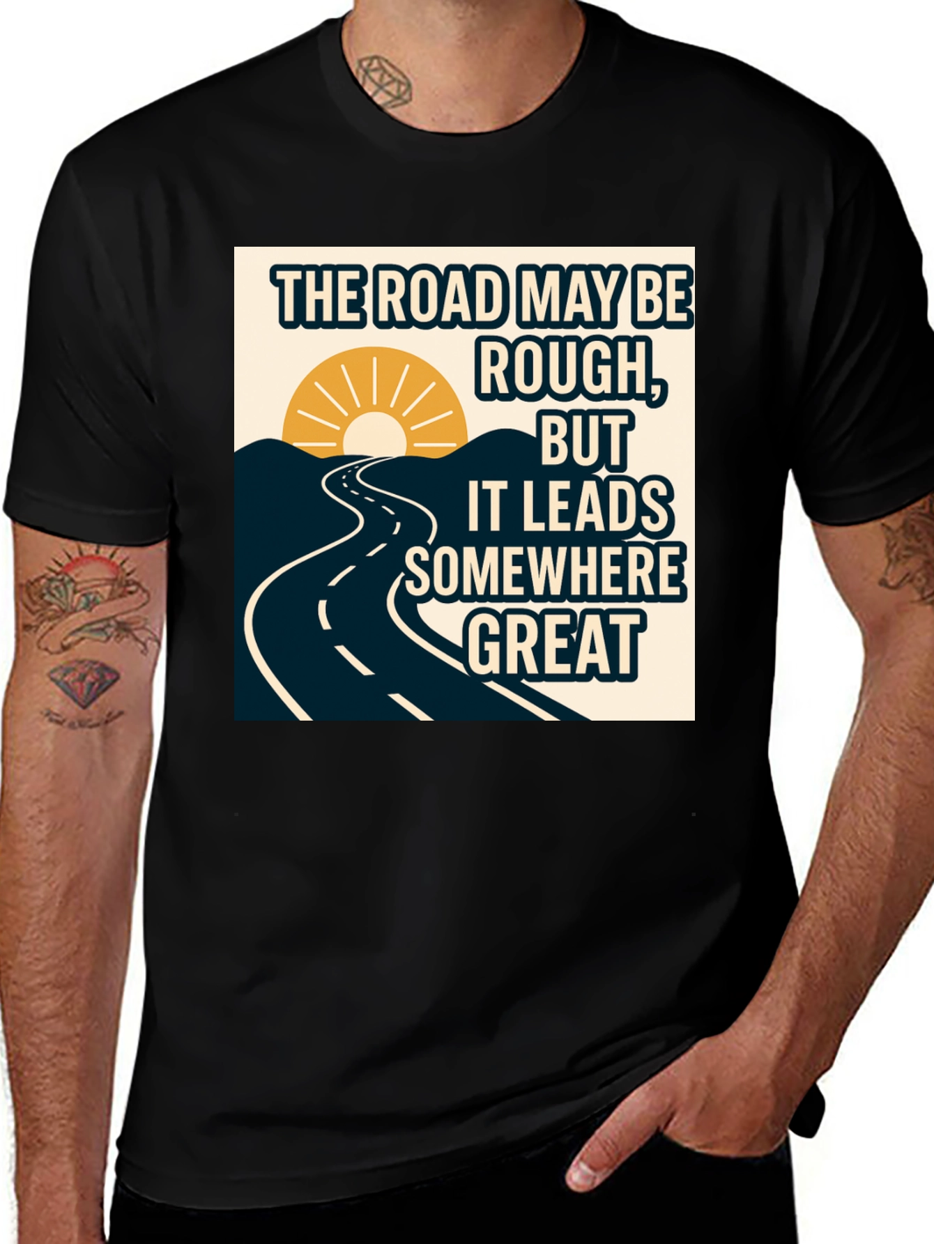Variant 27 of Motivational Road T-Shirt