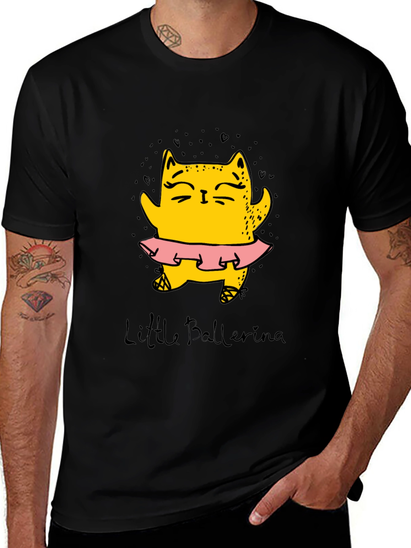 Variant 19 of Cat Ballerina T-Shirt - Cute Graphic Tee