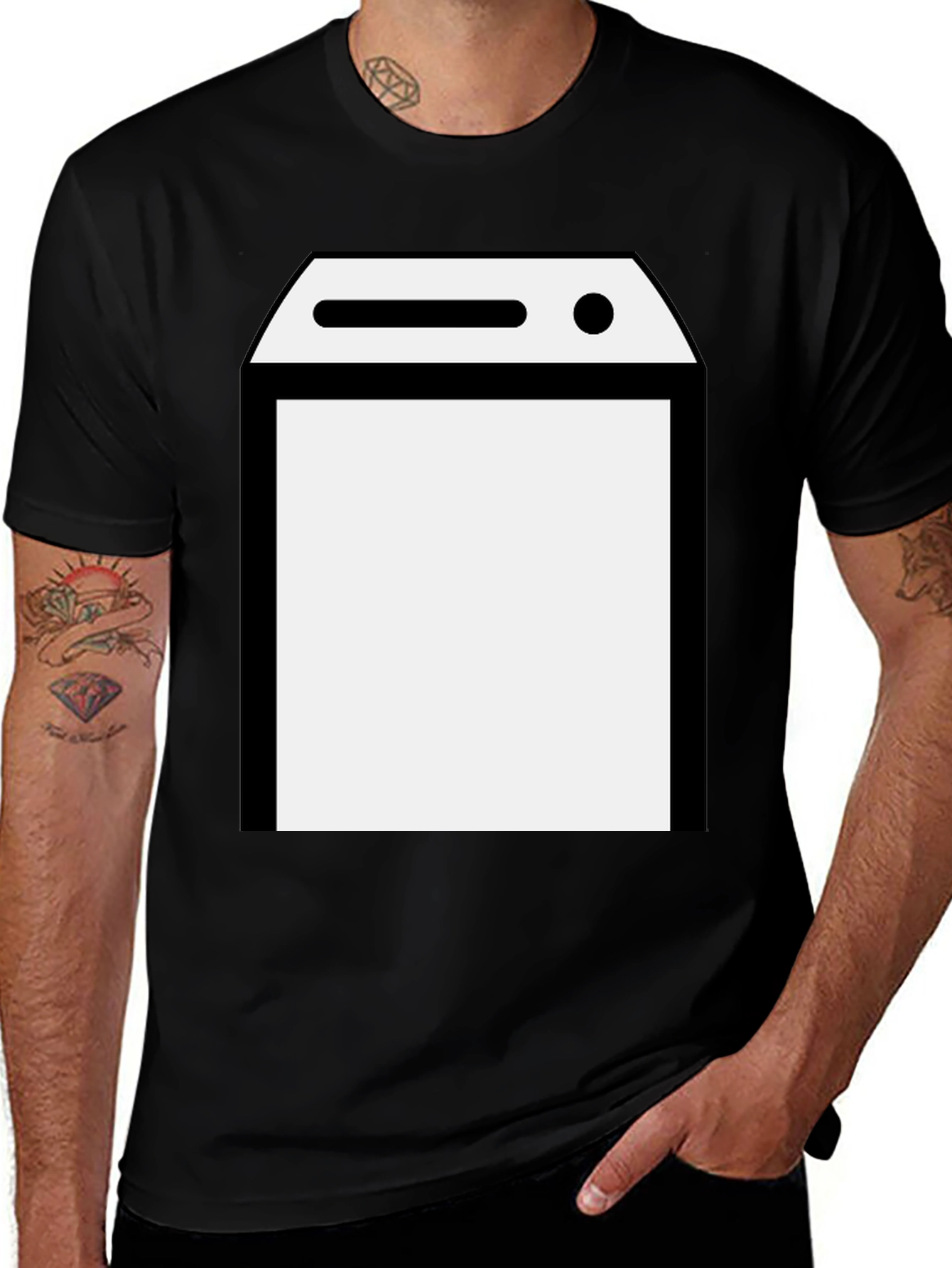 Modern Washing Machine Graphic T-Shirt