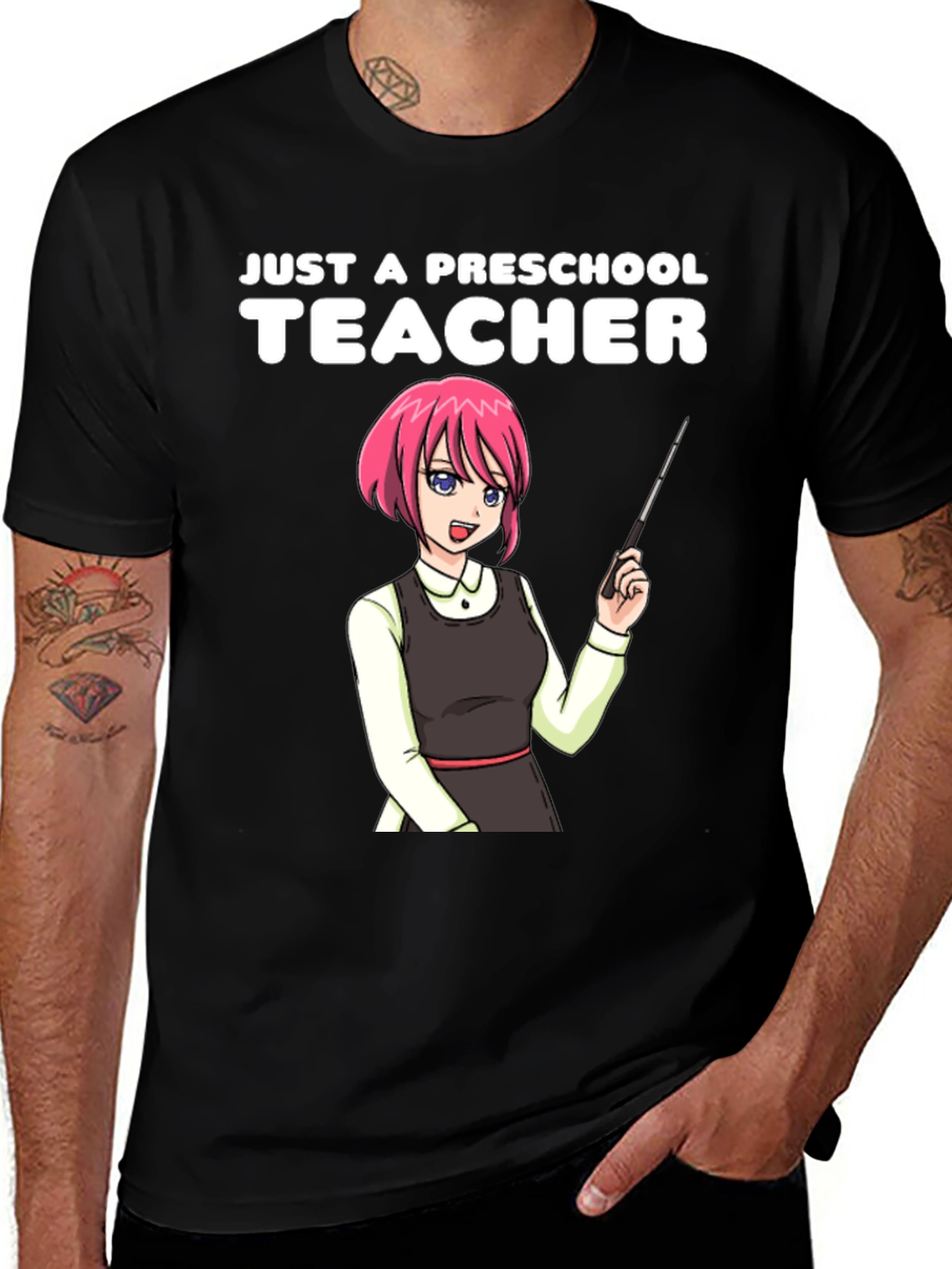 Variant 8 of Just a Preschool Teacher T-Shirt