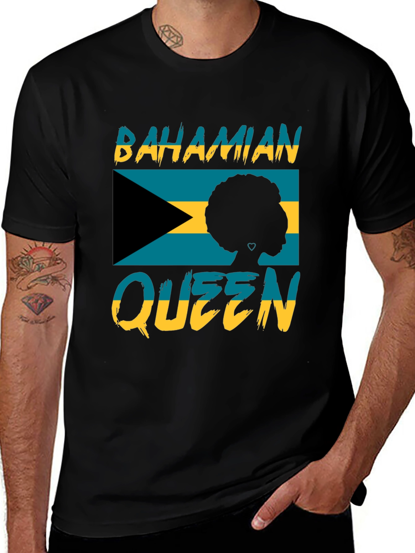 Bahamian Queen Black T-Shirt