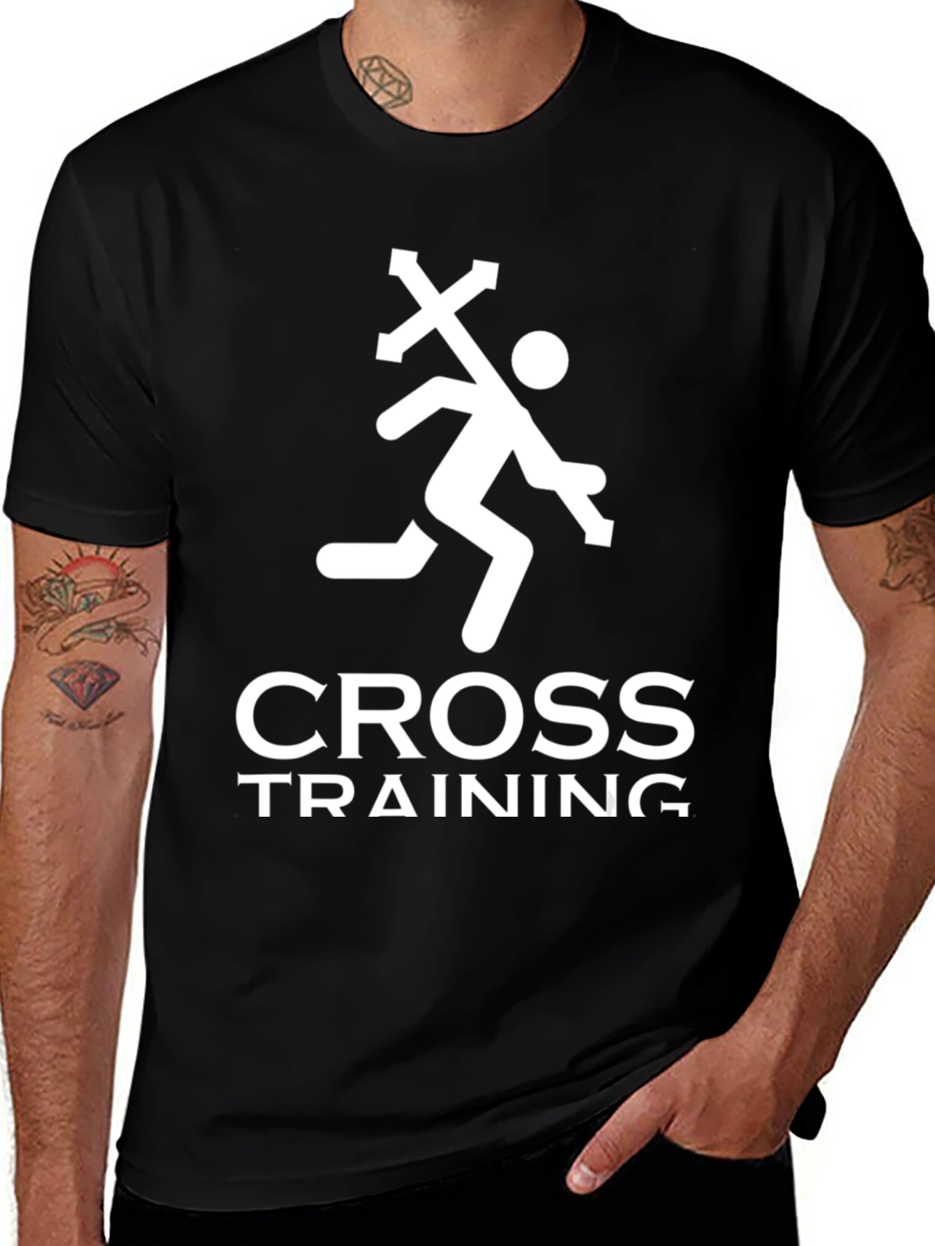 Cross Training Graphic T-Shirt - Athlete Christian Faith Tee