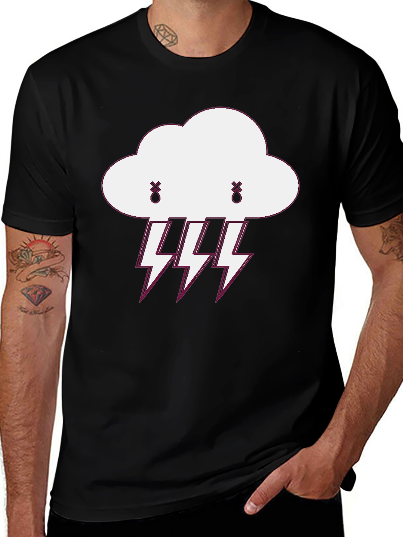 Variant 14 of Storm Cloud T-Shirt - Funny Graphic Tee