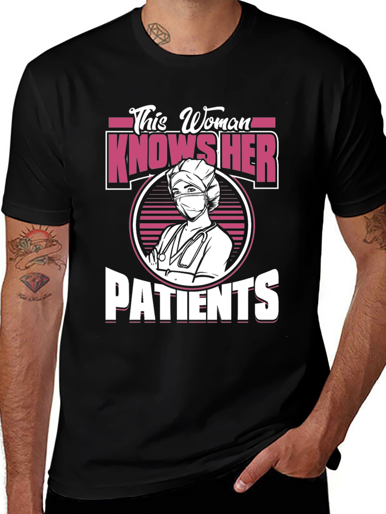 Variant 12 of Nurse T-Shirt - This Woman Knows Her Patients