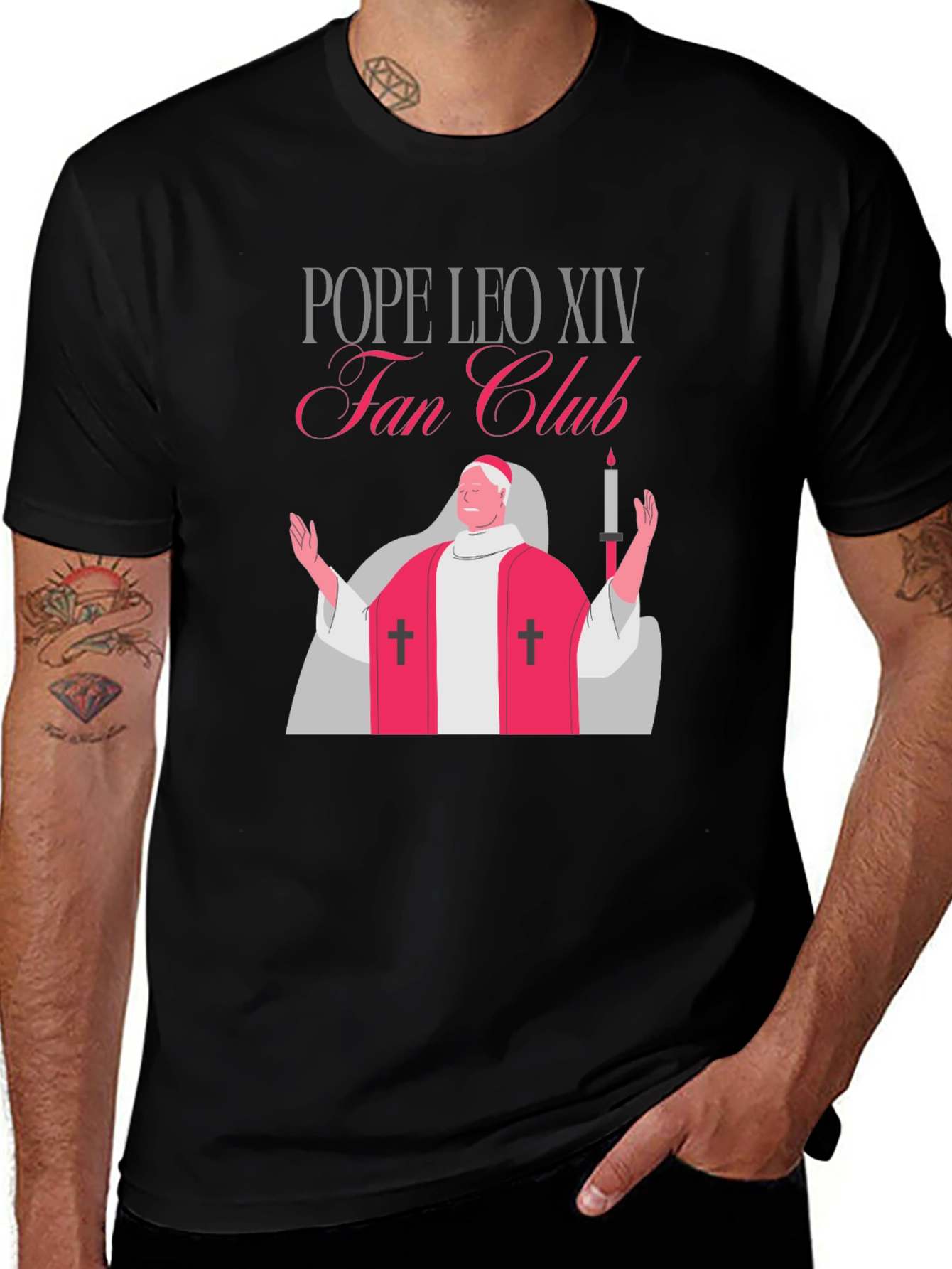 Pope Leo XIV Fan Club Graphic T-Shirt