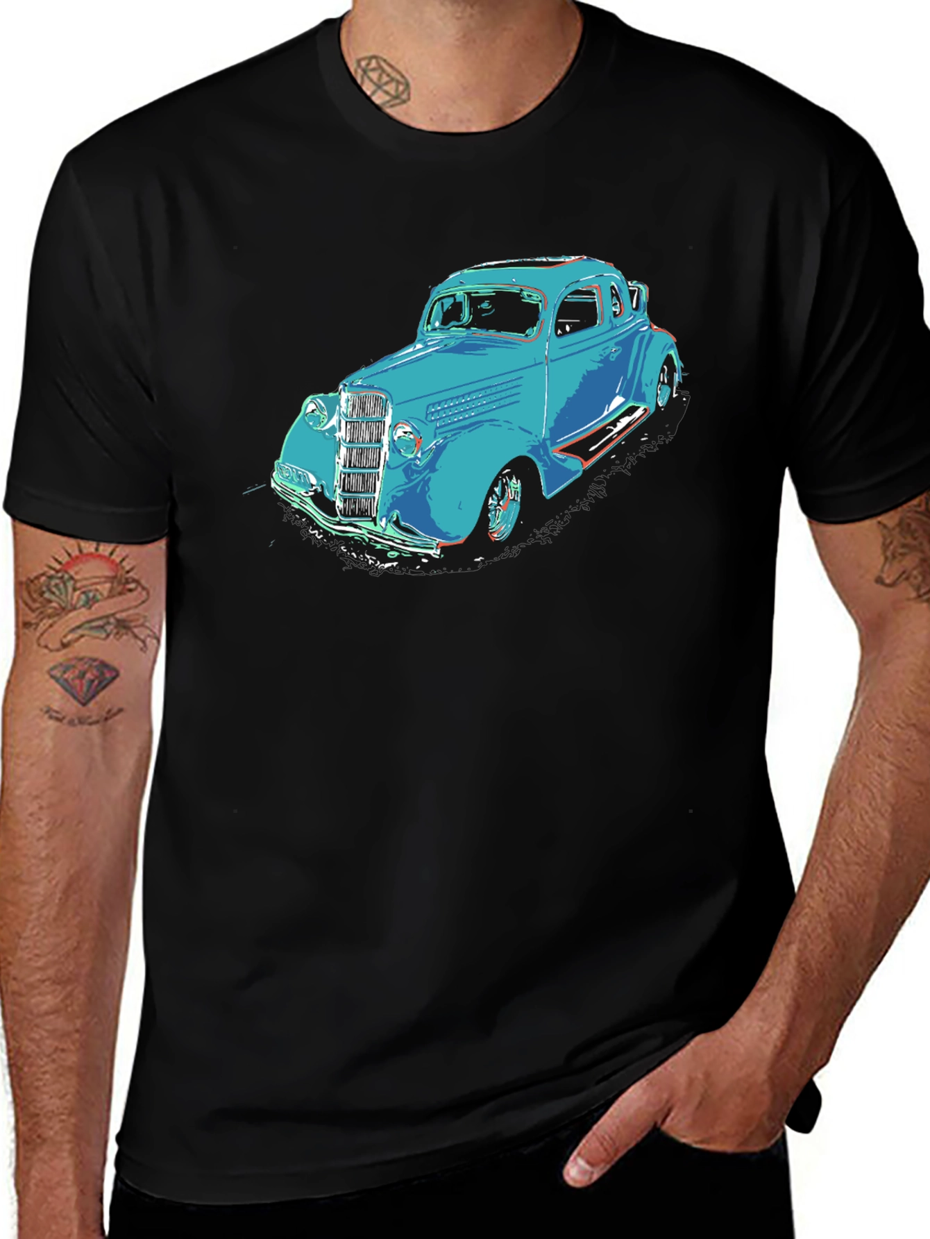Variant 29 of Vintage Car Graphic Tee - Retro Style