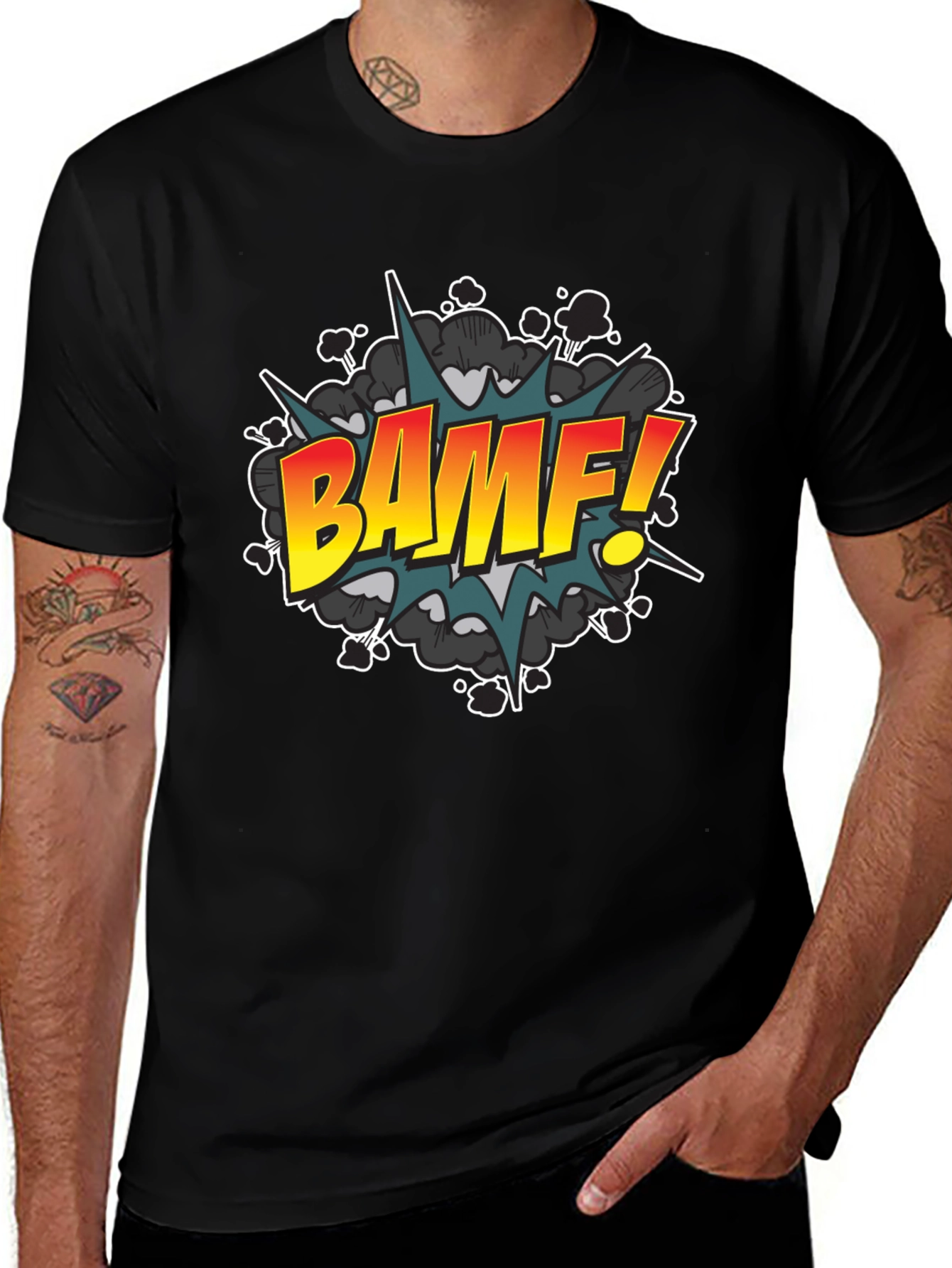 Variant 7 of BAMF! Graphic Tee - Comic Book Style