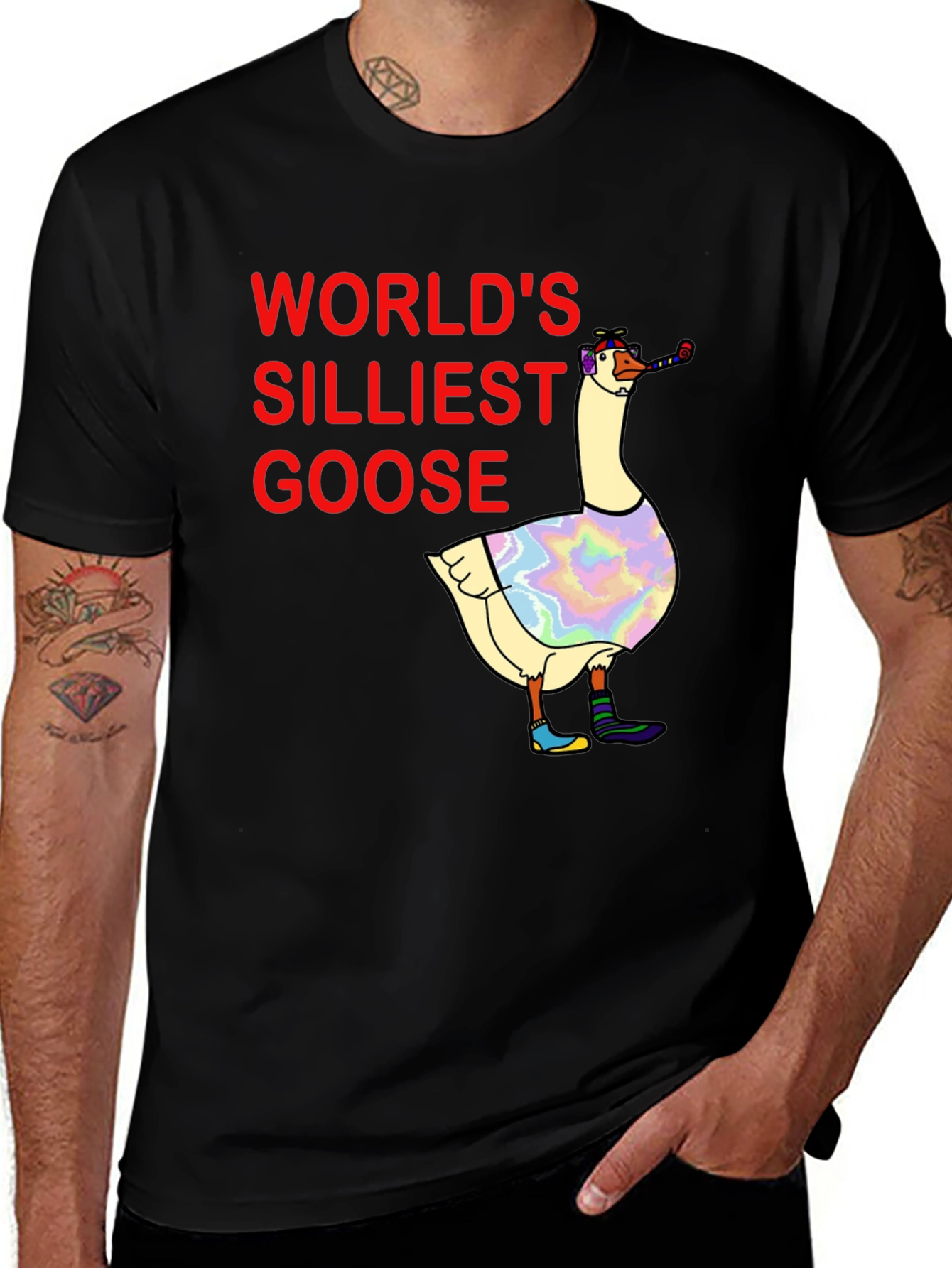 Variant 13 of Silliest Goose Graphic Tee - Novelty Shirt