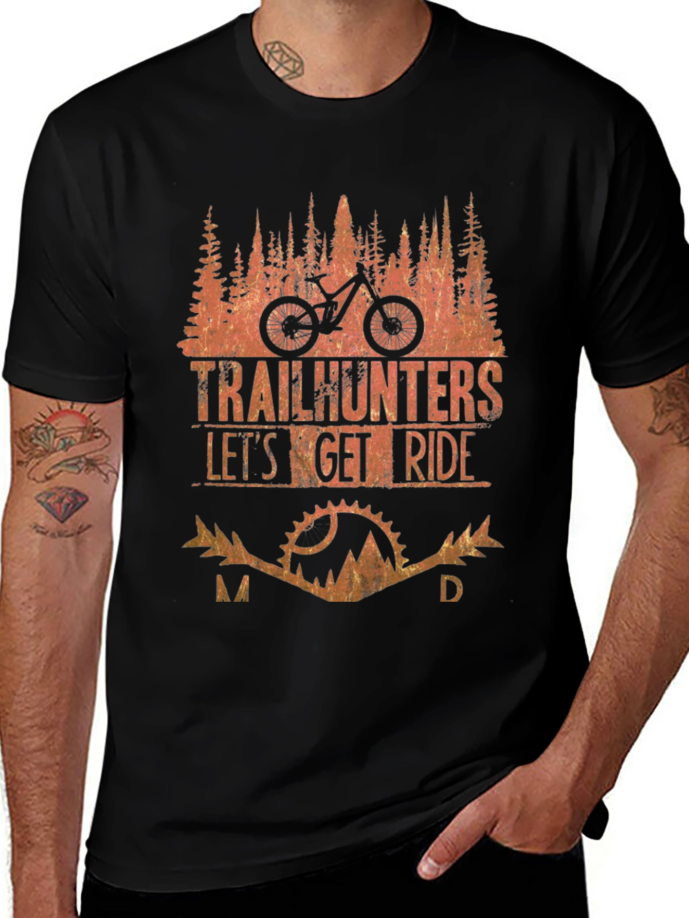 Variant 18 of Trailhunters Let's Get Ride Black T-Shirt