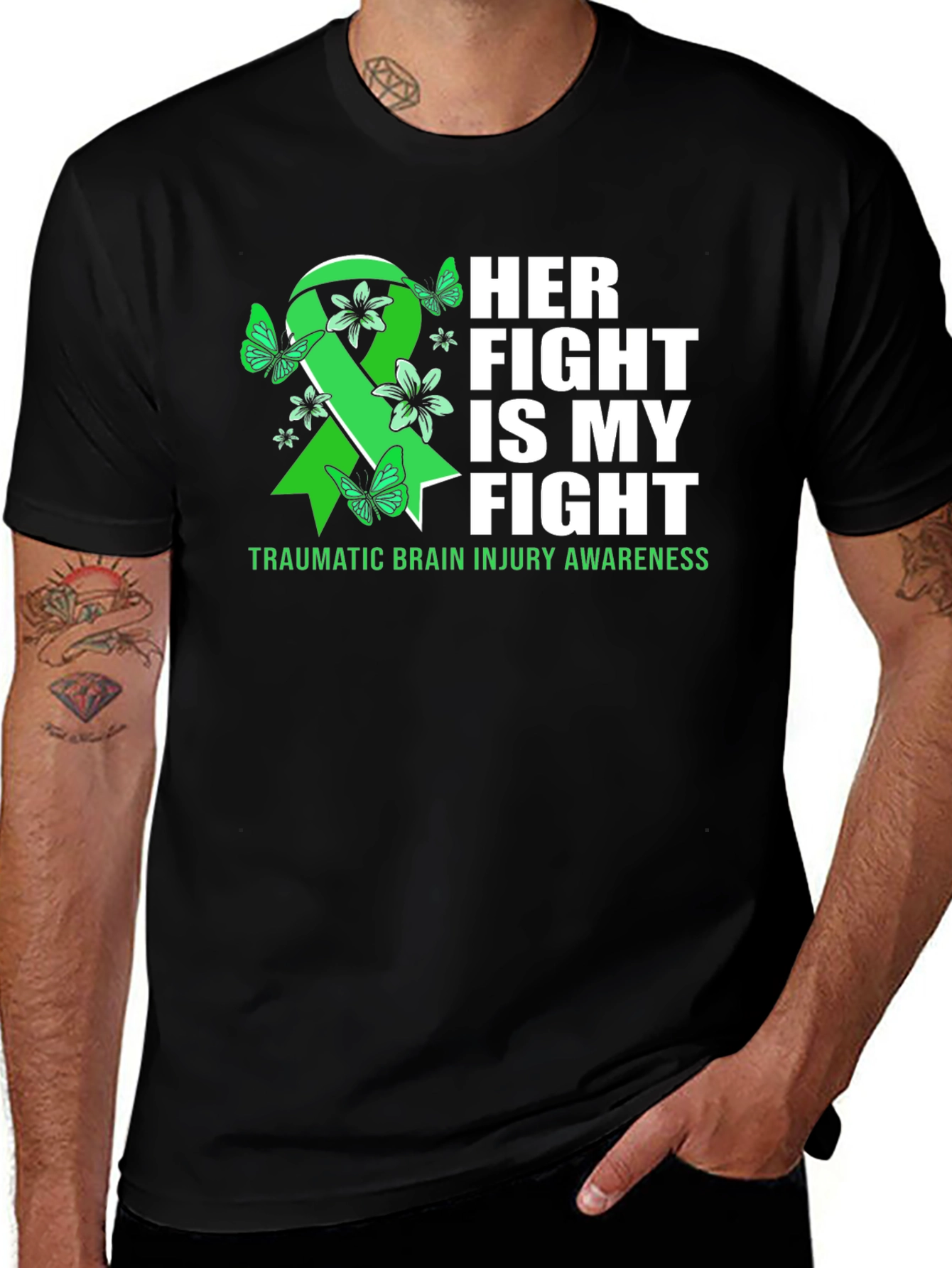 Her Fight Is My Fight TBI Awareness T-Shirt