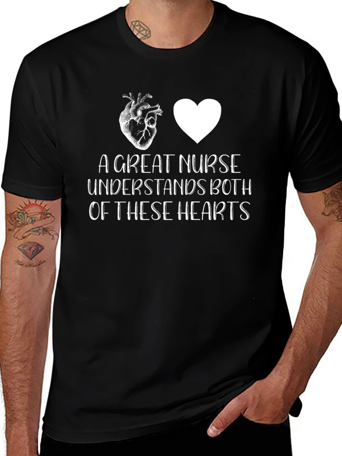 Variant 25 of A Great Nurse Understands Both Hearts T-Shirt