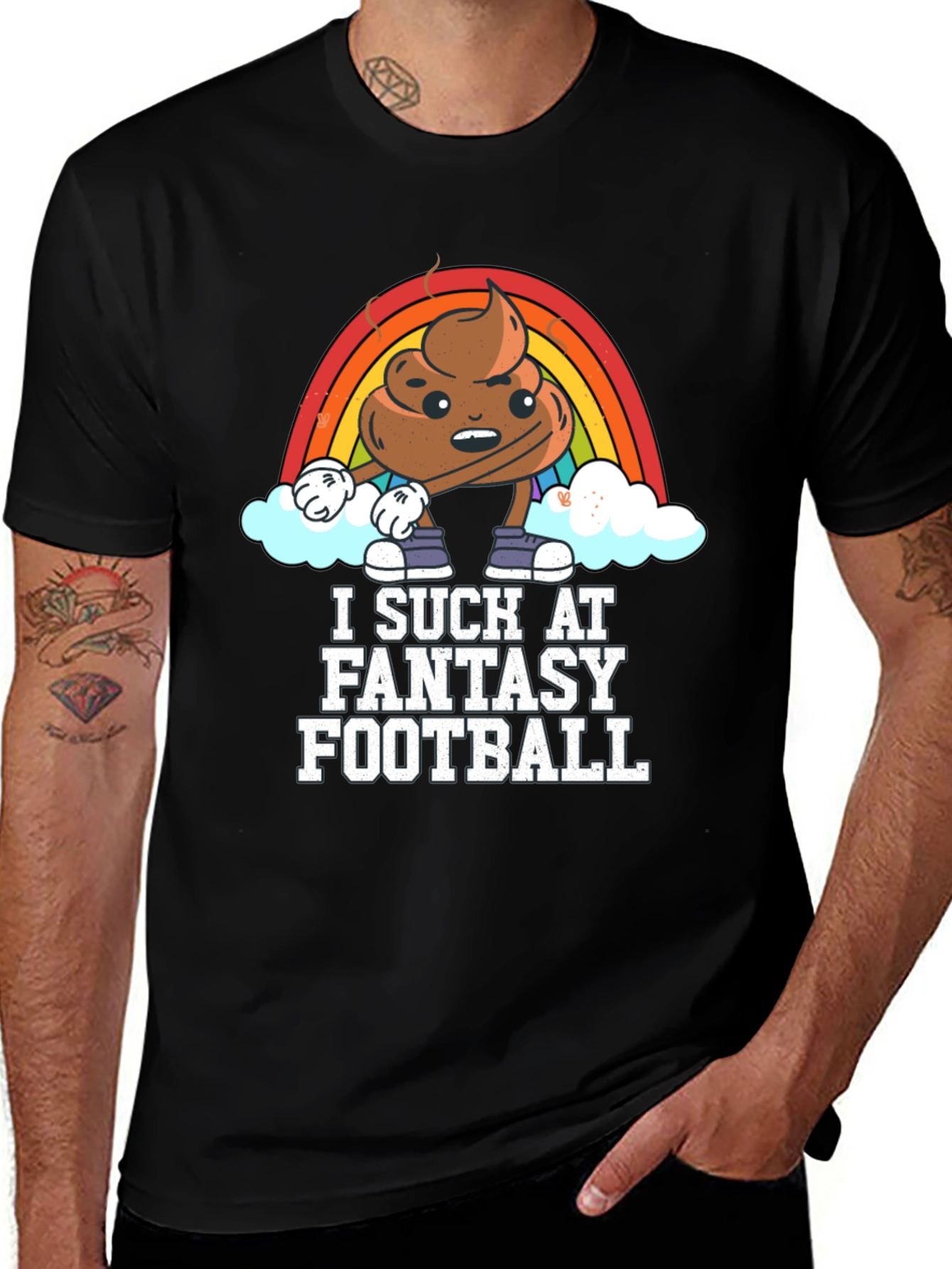 Variant 2 of I Suck At Fantasy Football T-Shirt - Unisex Design