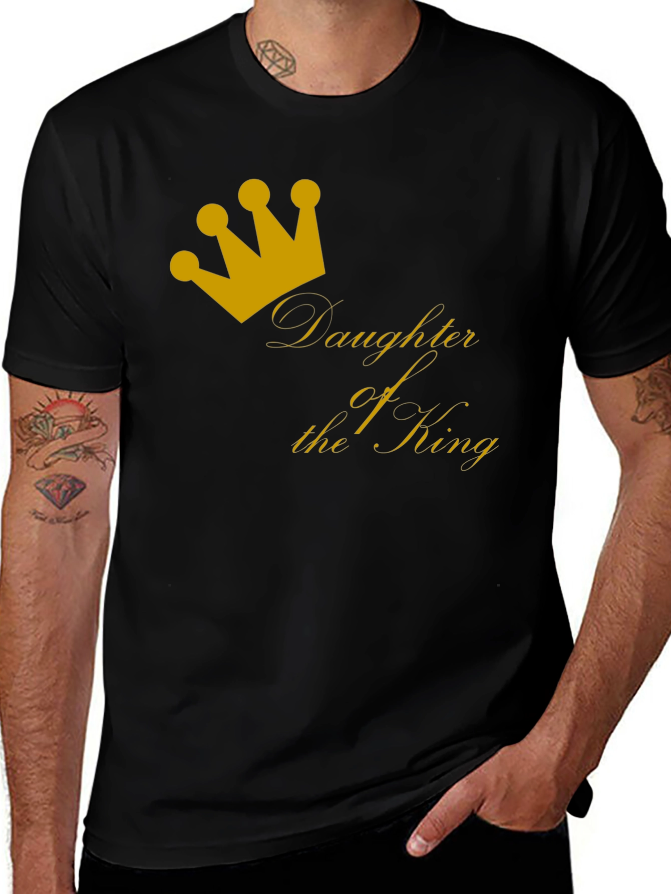 Variant 11 of Daughter of the King Graphic Tee - Black
