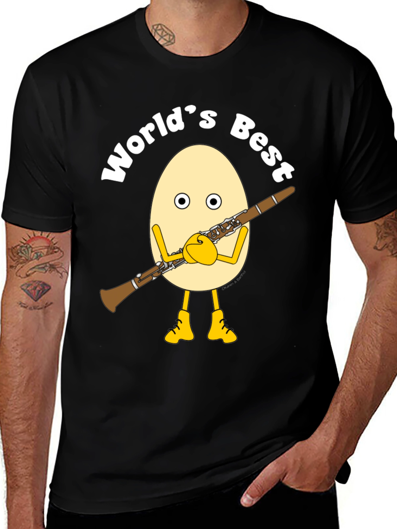 Variant 26 of World's Best Egg Clarinet T-Shirt 