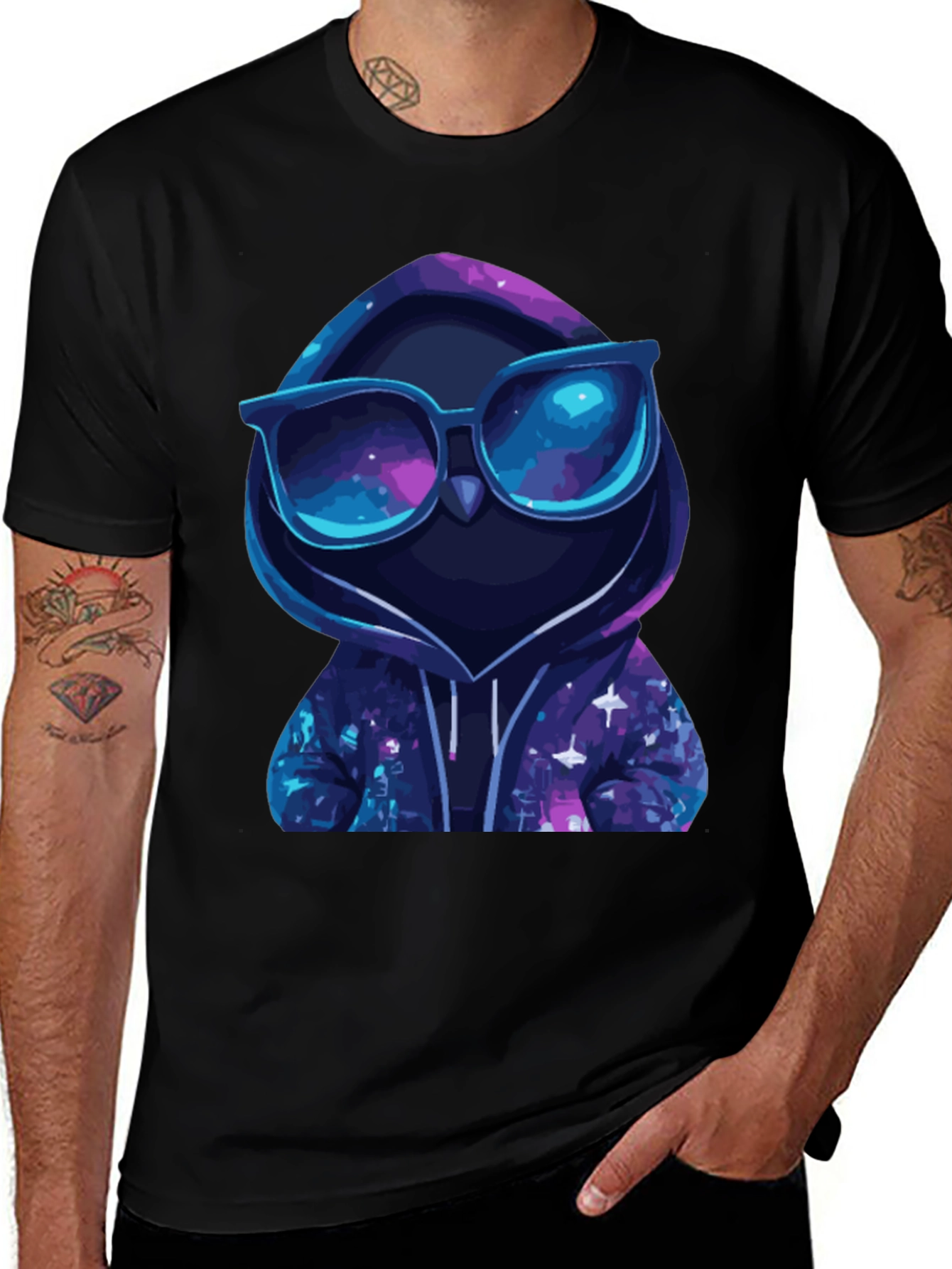 Cool Galaxy Owl T-Shirt - Trendy Graphic Tee