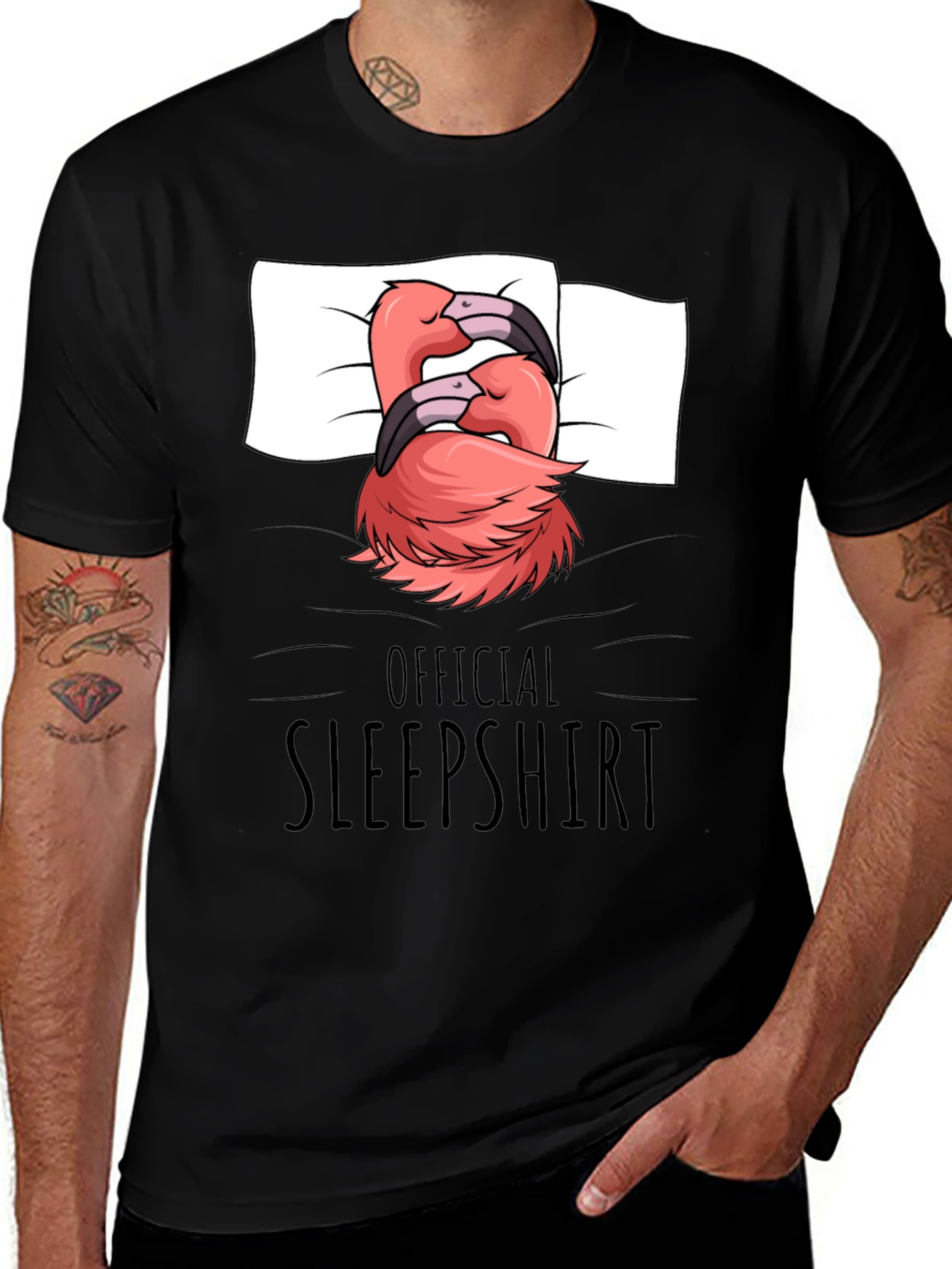 Variant 20 of Official Sleepshirt Flamingo T-Shirt