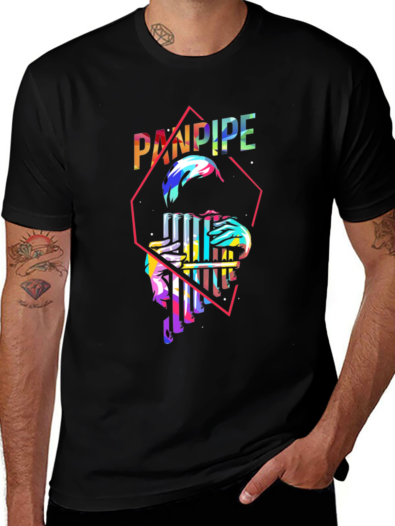 Panpipe Graphic T-Shirt - Musician Tee