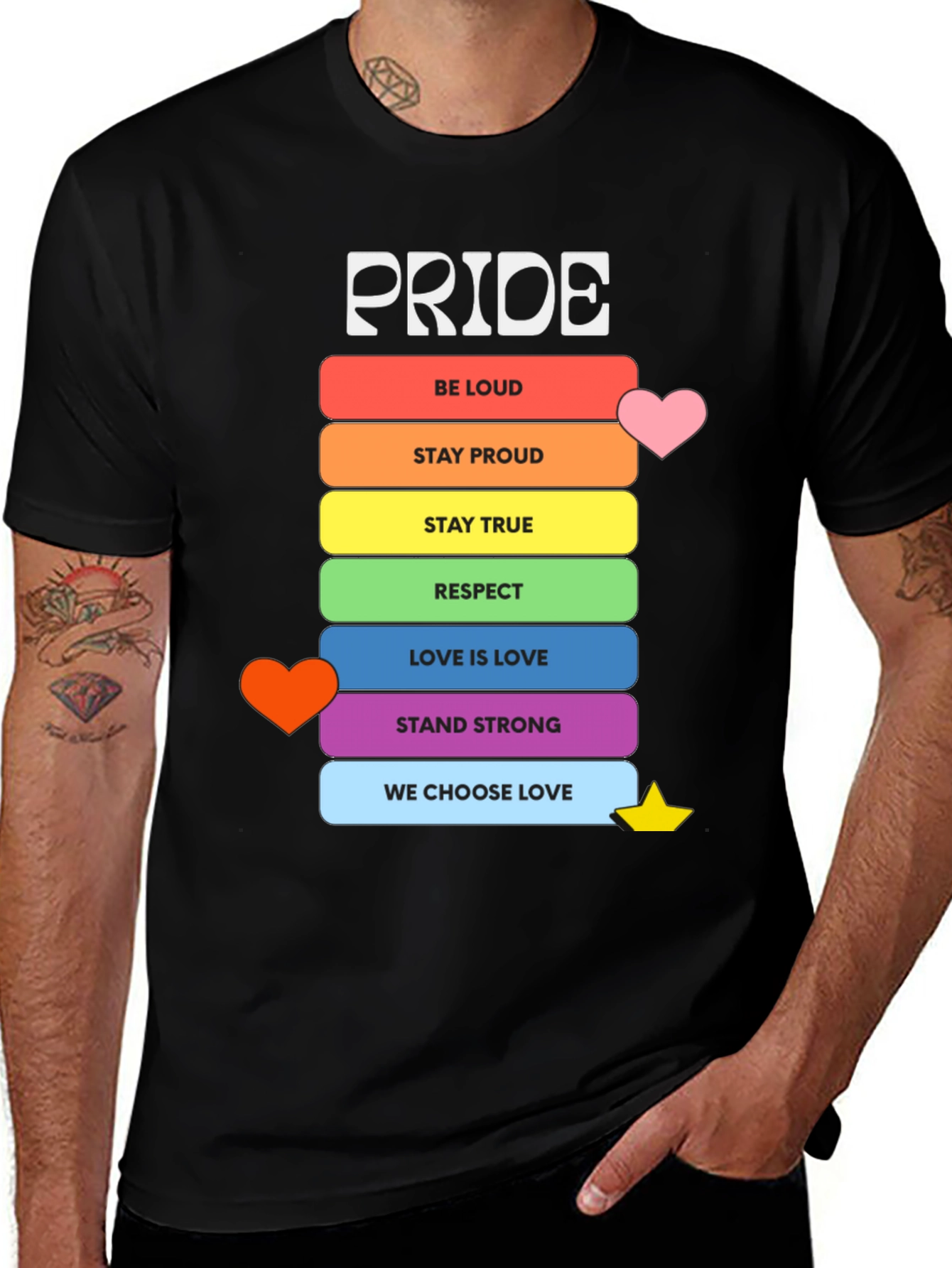 Pride Rainbow T-Shirt - Love & Respect