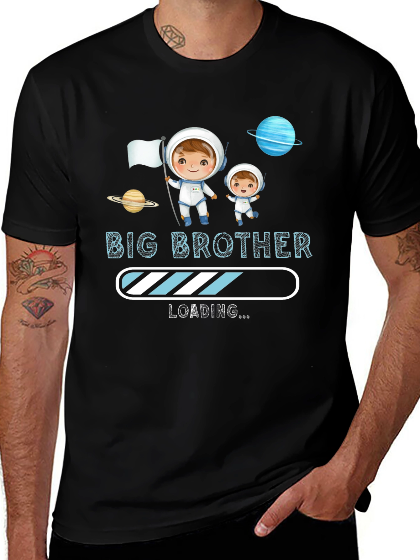 Big Brother Loading T-Shirt - Space Theme