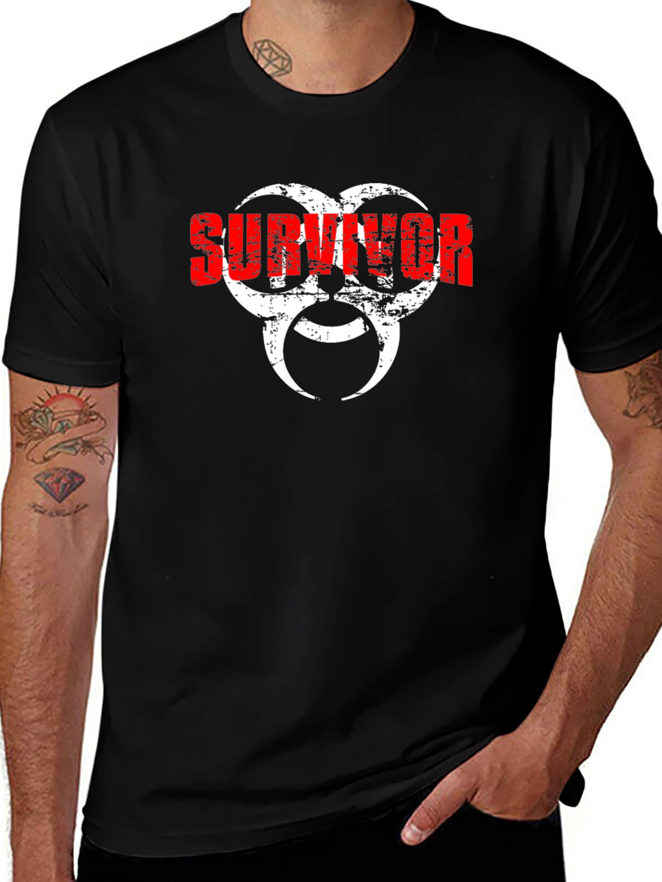 Variant 26 of Survivor Biohazard Symbol T-Shirt