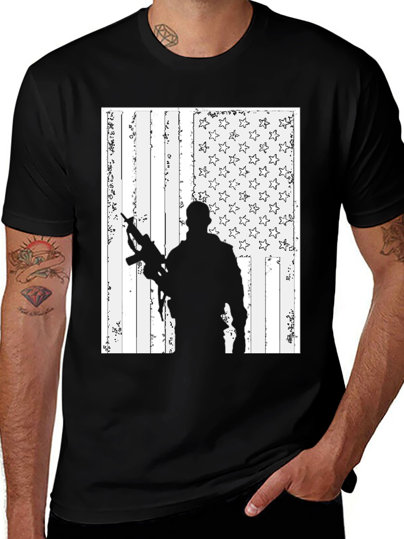 Variant 25 of Patriotic Soldier Graphic Tee