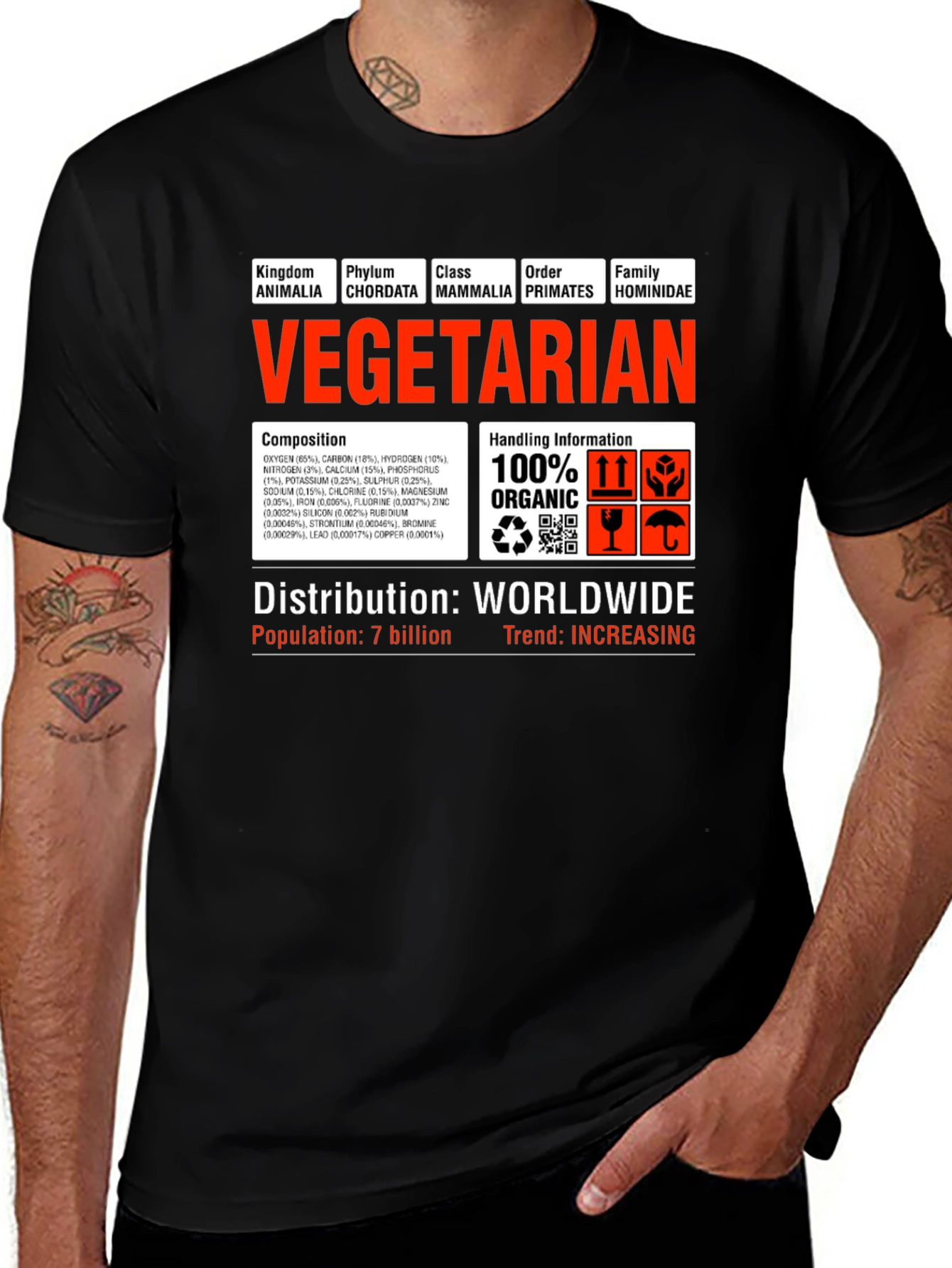 Variant 6 of Vegetarian Science T-Shirt