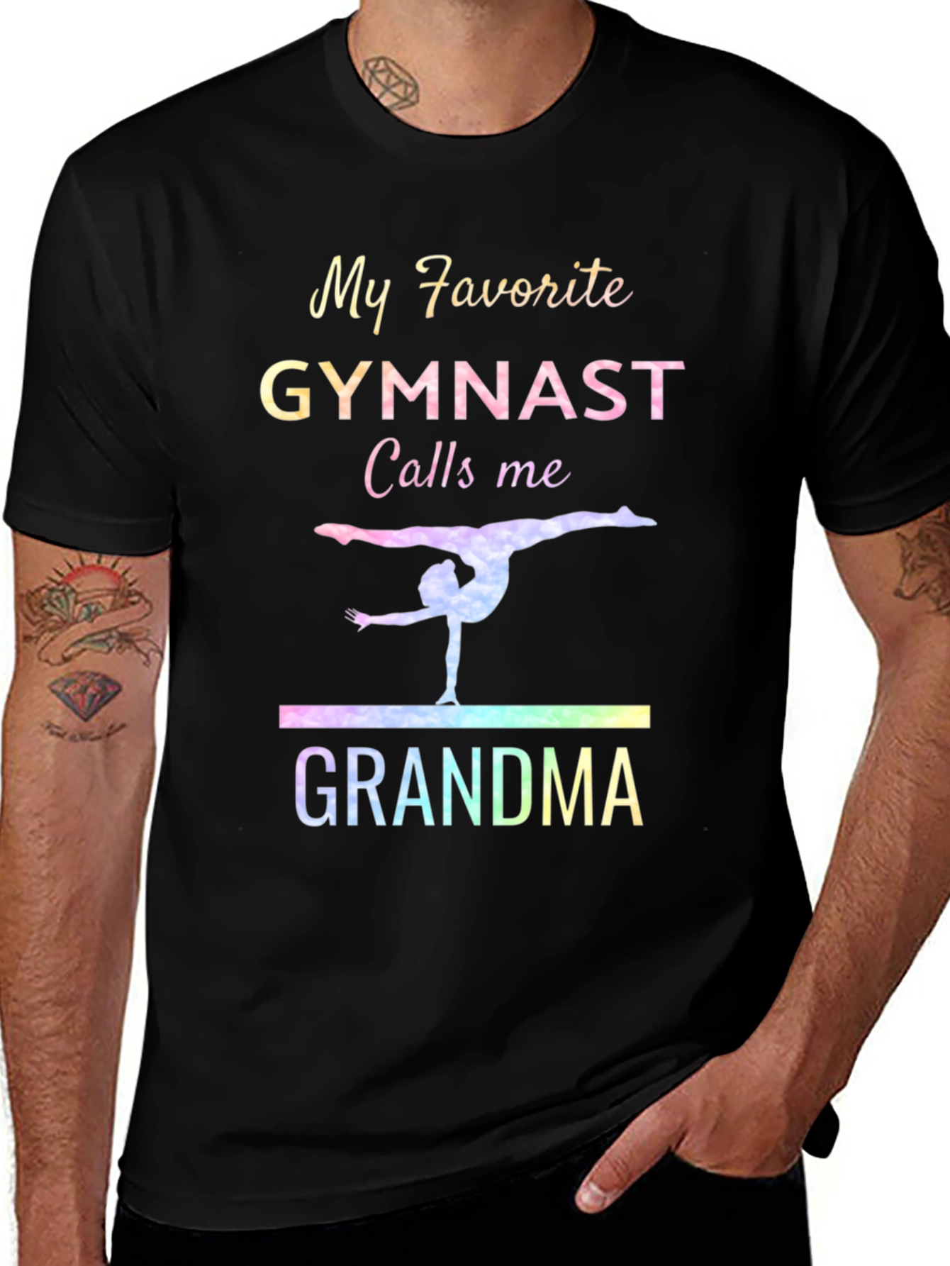 Variant 13 of My Favorite Gymnast Calls Me Grandma T-Shirt