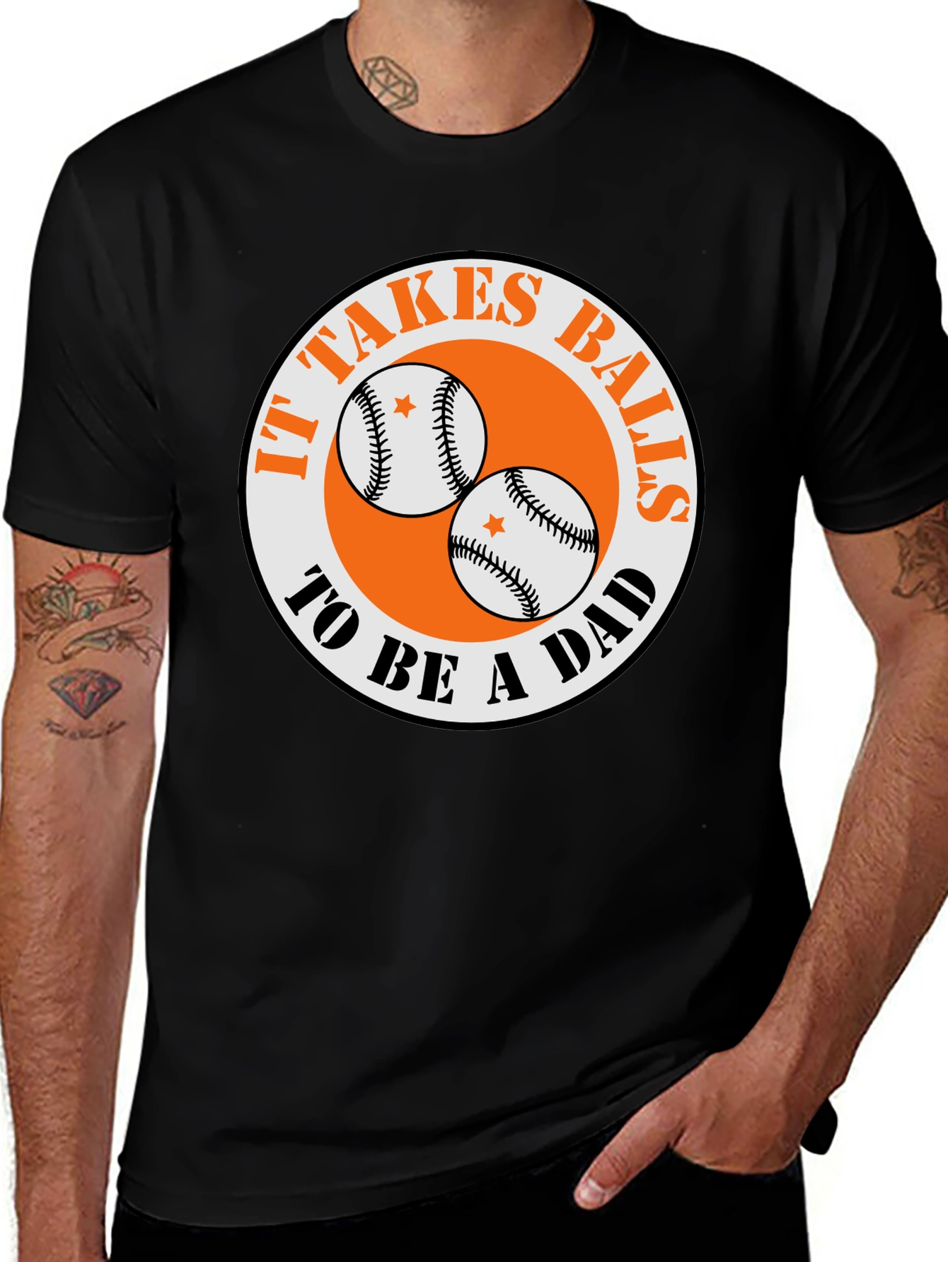 Variant 10 of It Takes Balls To Be A Dad T-Shirt