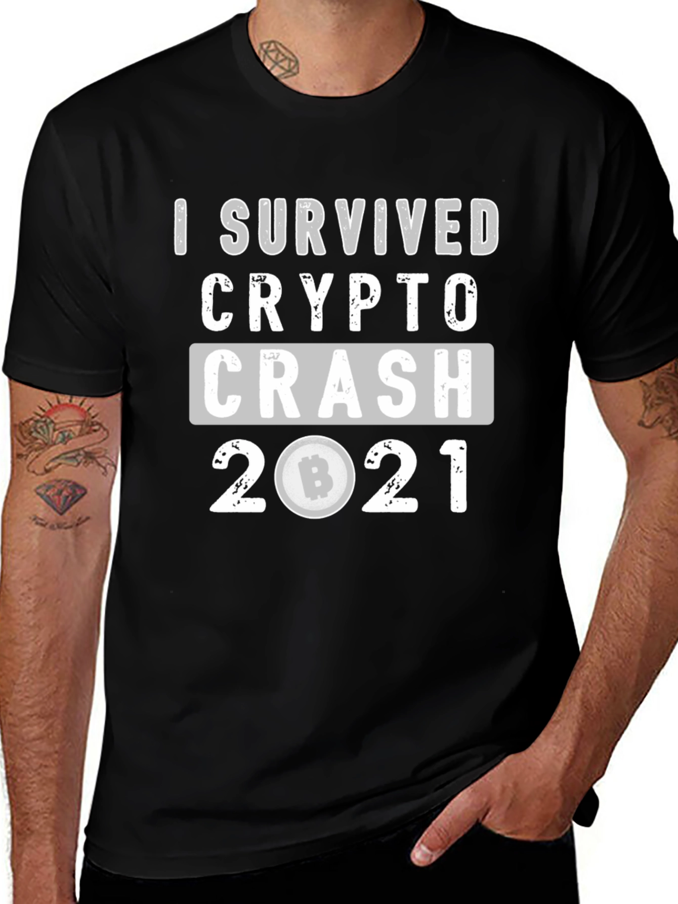Variant 6 of Crypto Crash Survivor 2021 T-Shirt