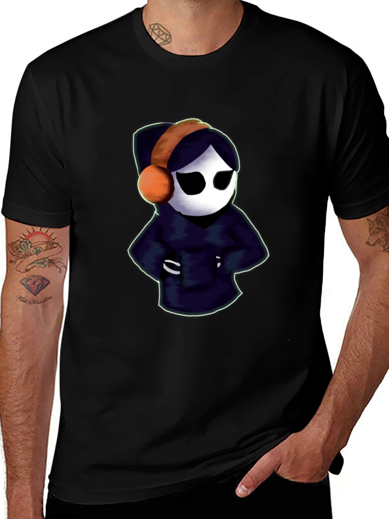DJ Shy Guy T-Shirt - Black Cotton Tee