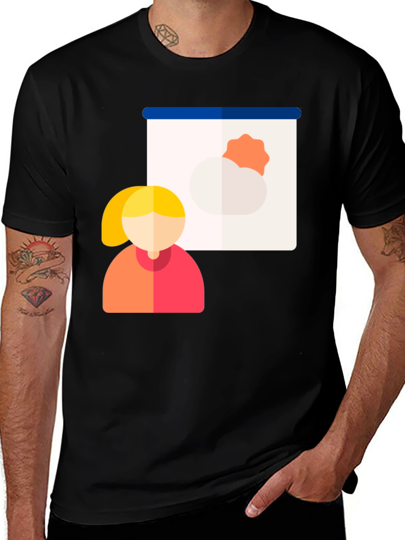 Variant 10 of Weather Presenter Graphic T-Shirt