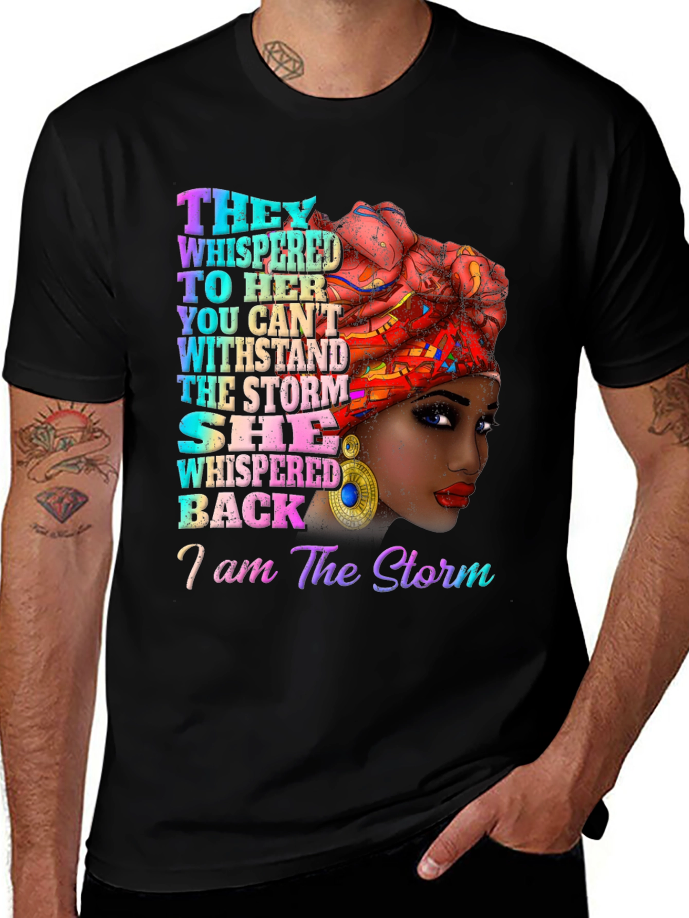 Variant 27 of I am the Storm T-Shirt | Empowering Women's Tee