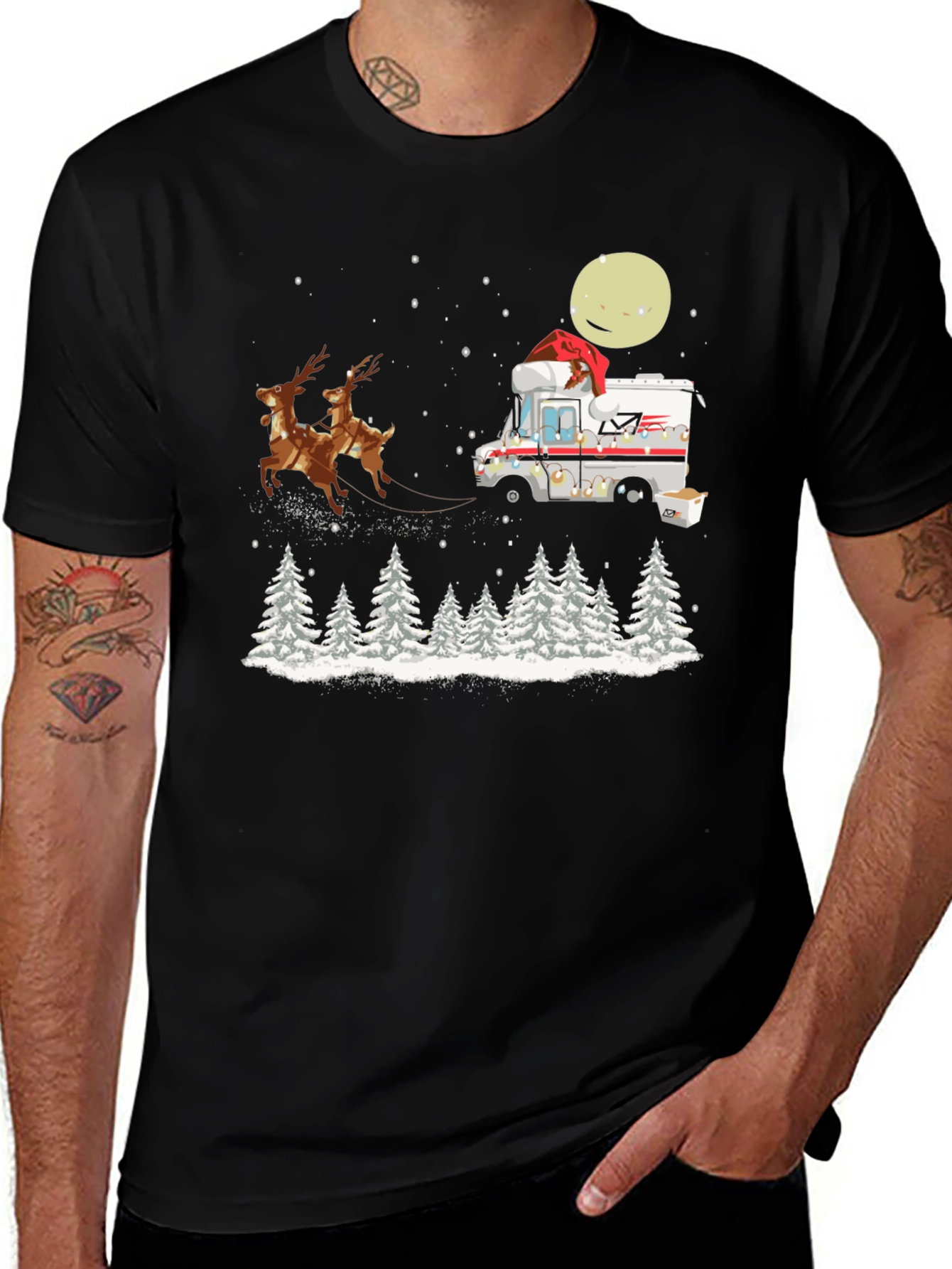 Christmas Mail Truck T-Shirt