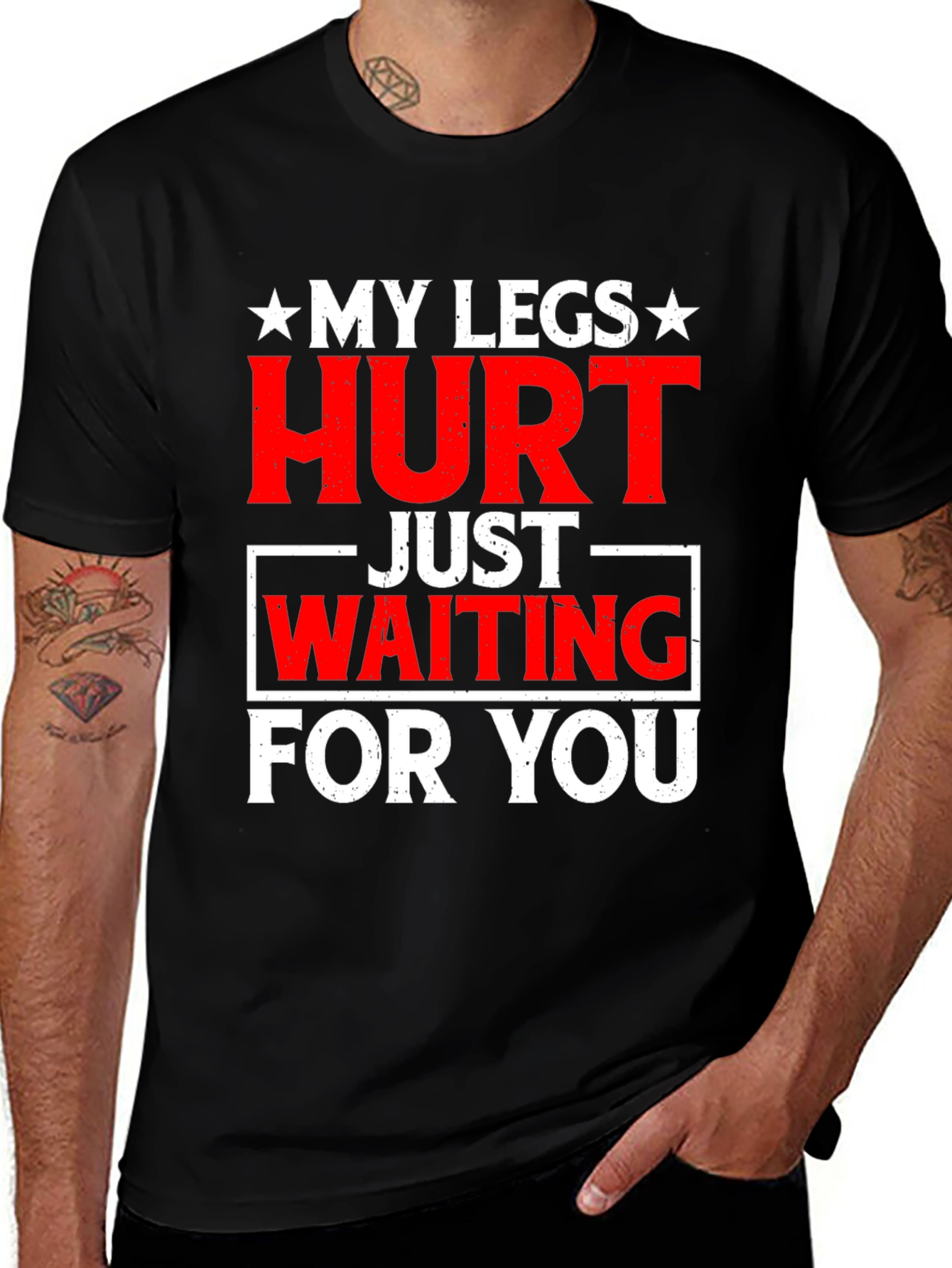 Variant 20 of Funny 'My Legs Hurt' Graphic Tee