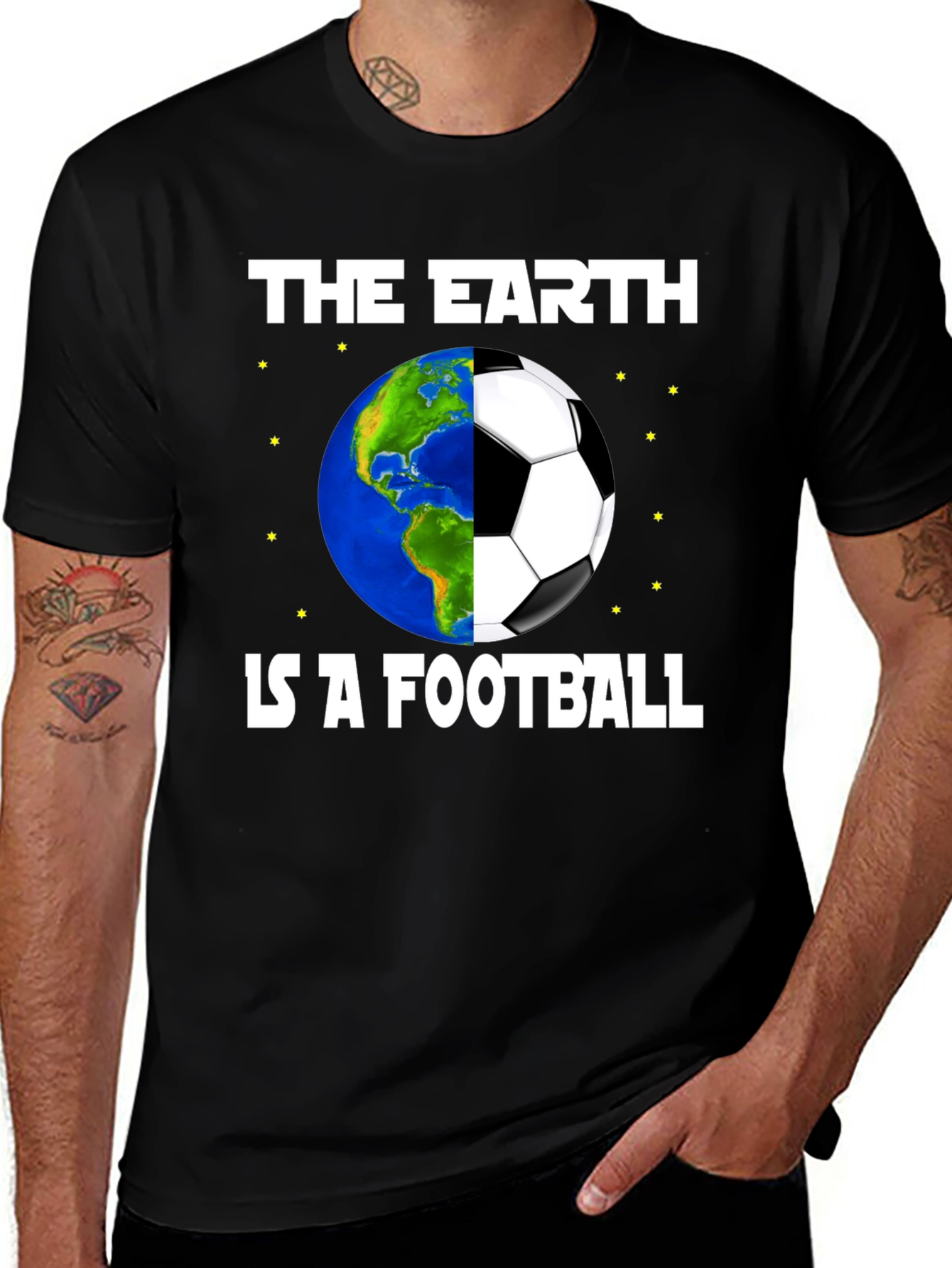 Variant 24 of The Earth Is A Football Graphic T-Shirt