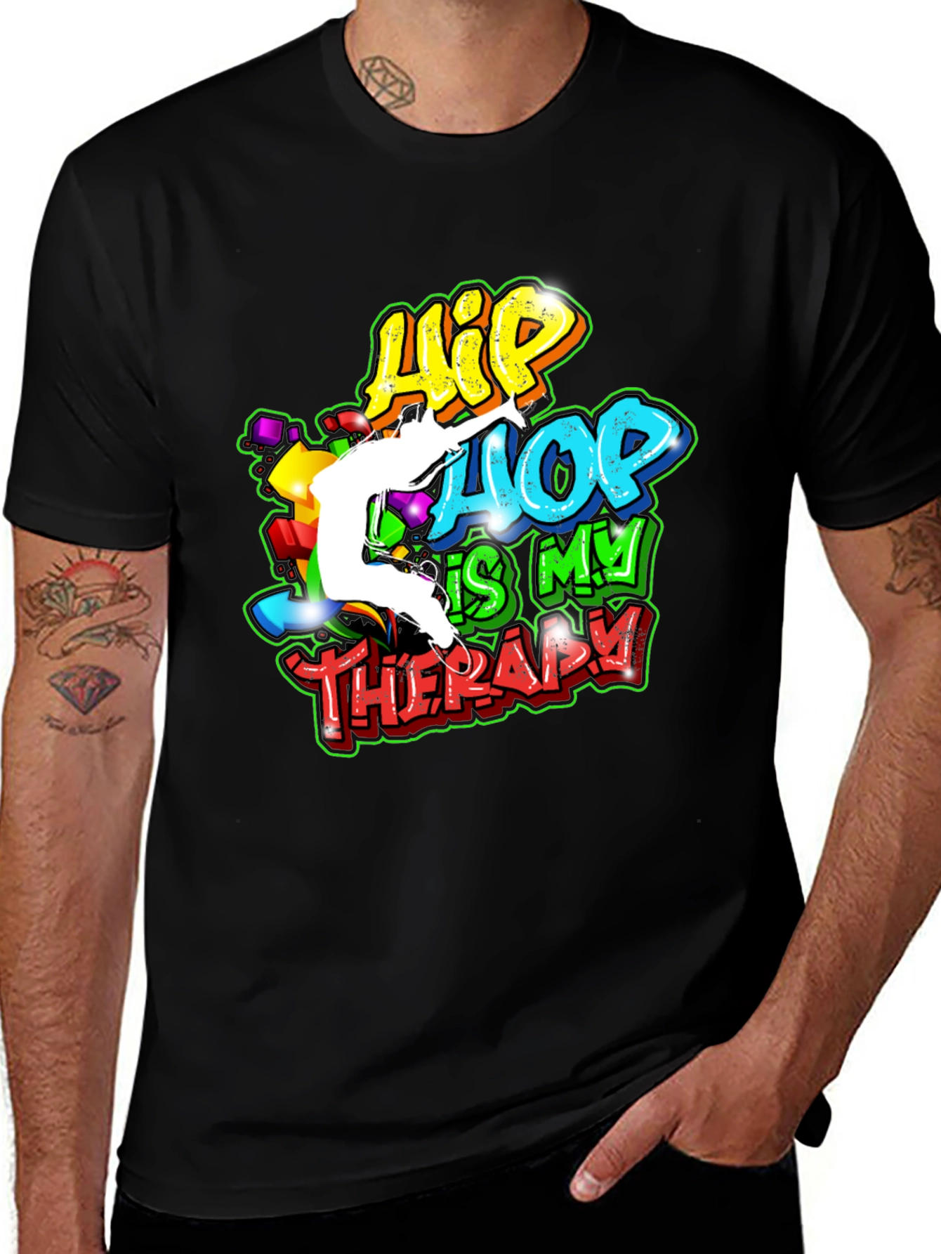 Variant 17 of Hip Hop Therapy Graphic T-Shirt