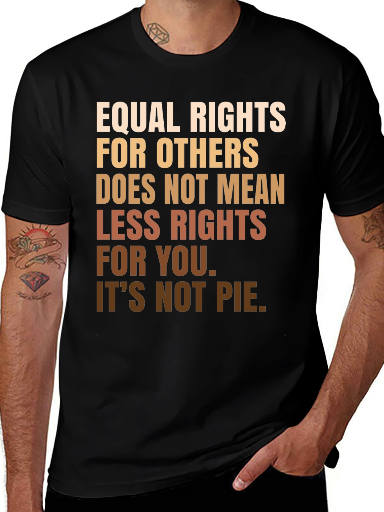 Variant 14 of Equal Rights Statement Graphic T-Shirt