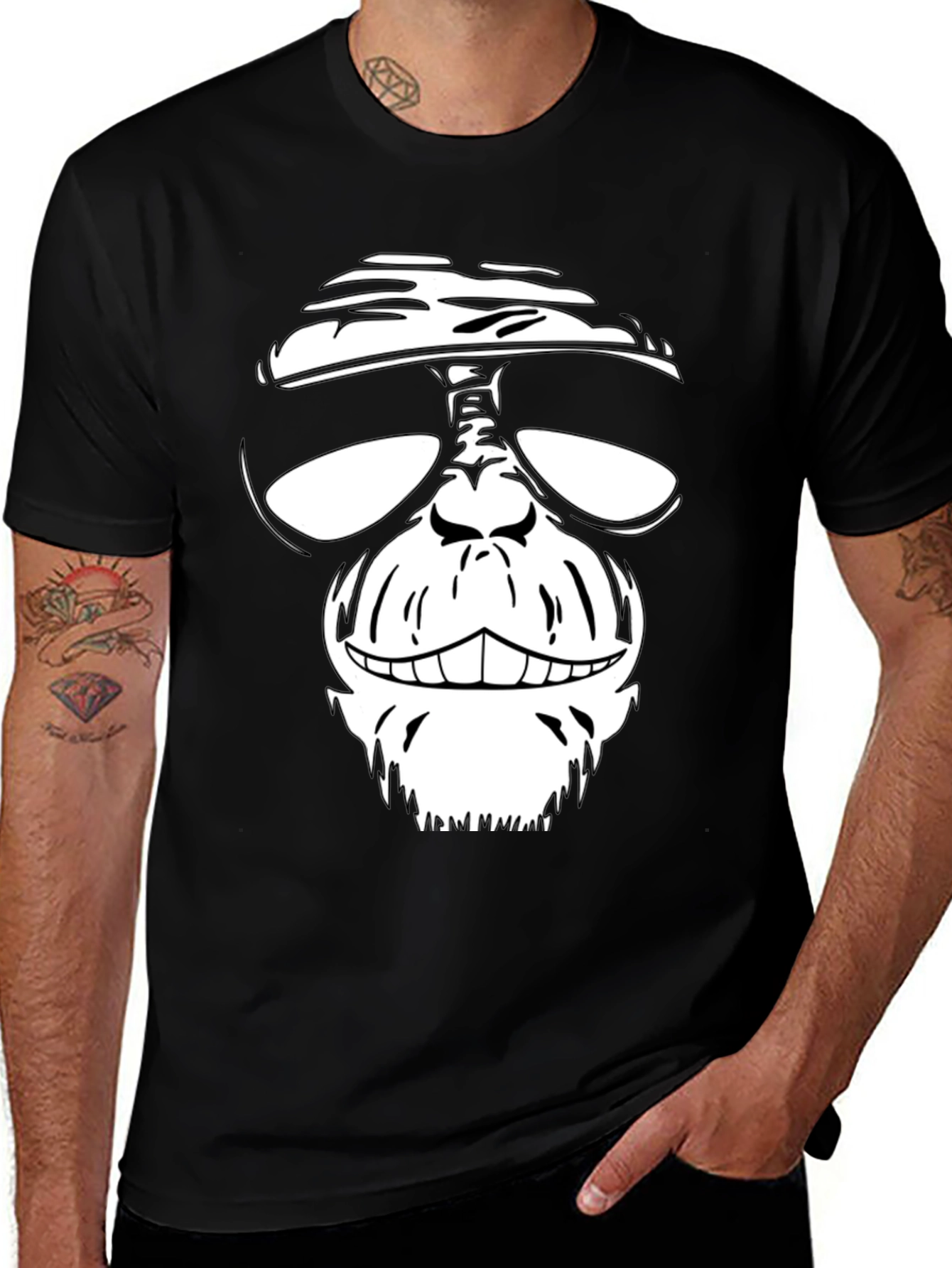 Variant 5 of Cool Chimp Graphic Tee - Black
