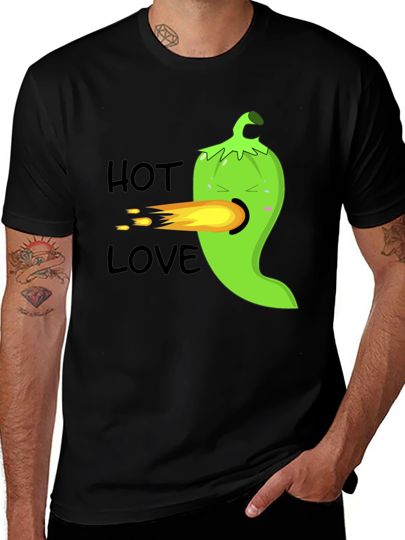 Variant 17 of Hot Love Green Pepper T-Shirt