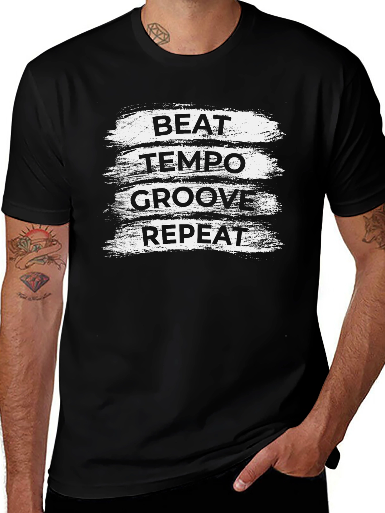 Variant 21 of Beat Tempo Groove Repeat T-Shirt - Music Lover Tee