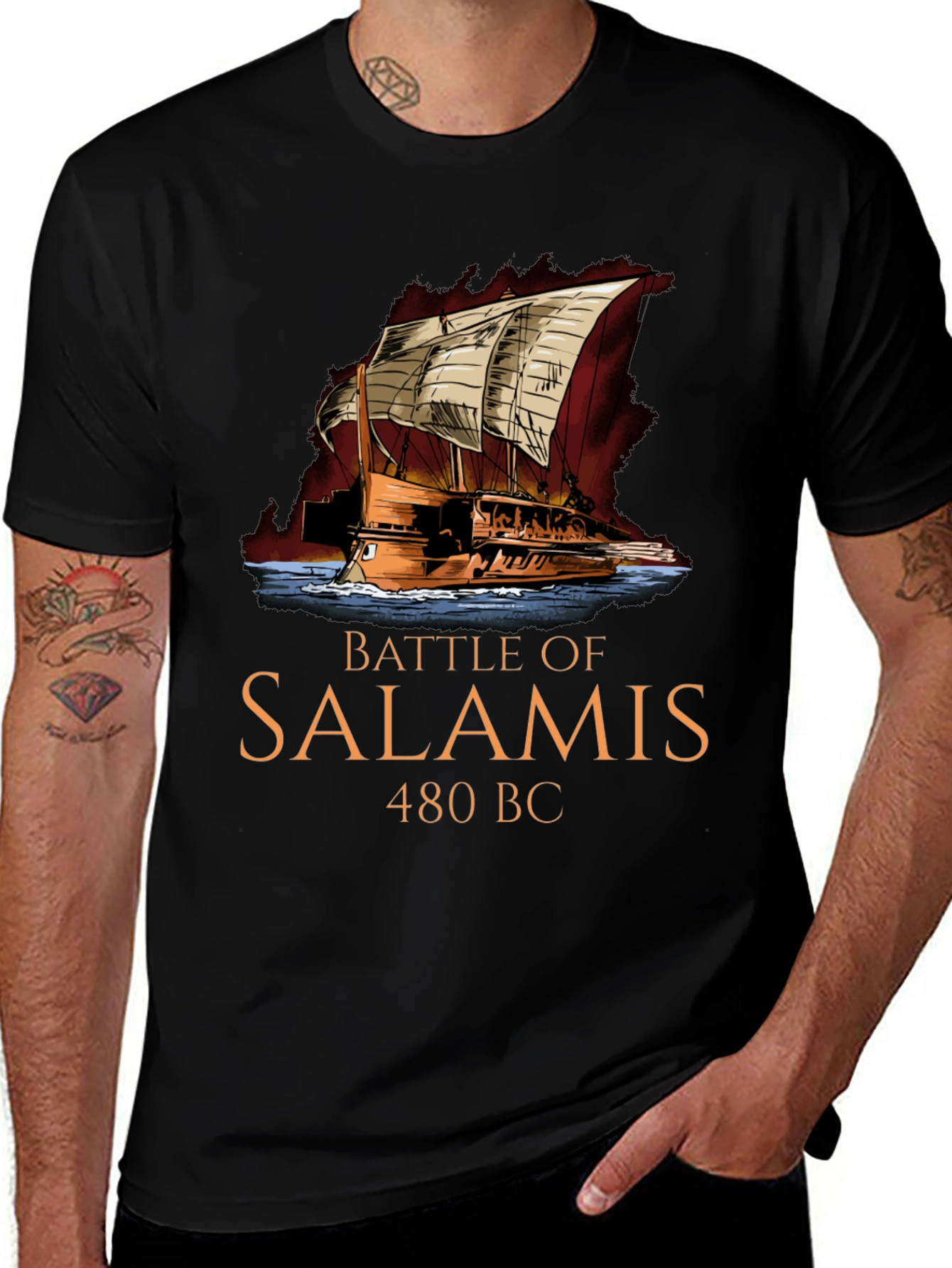 Battle of Salamis 480 BC T-Shirt