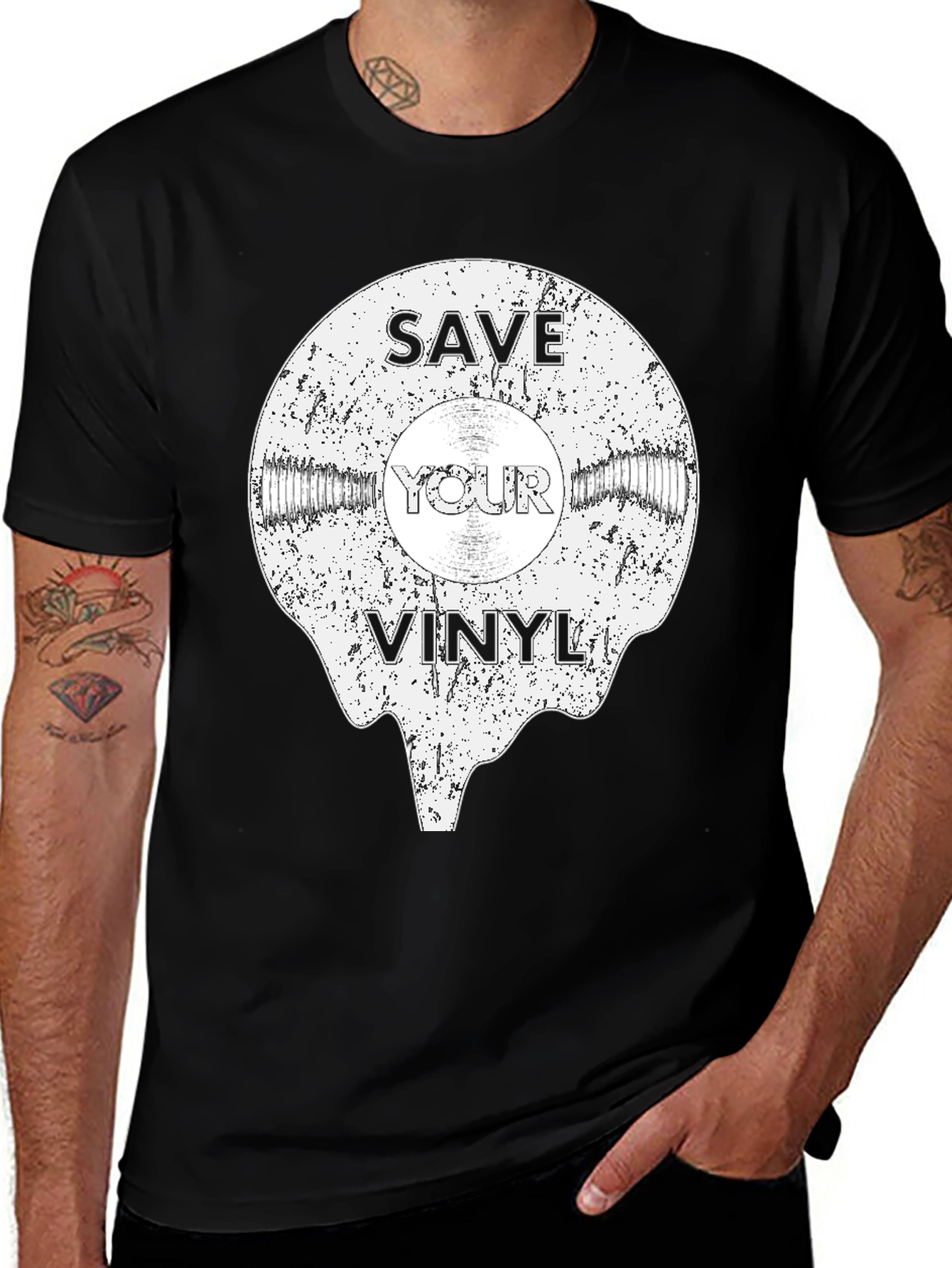 Variant 13 of Save Your Vinyl Record Graphic Tee