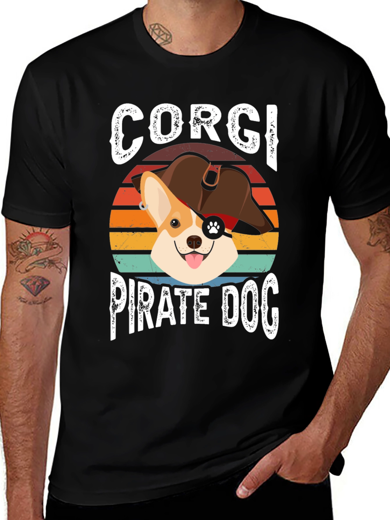 Corgi Pirate Dog T-Shirt