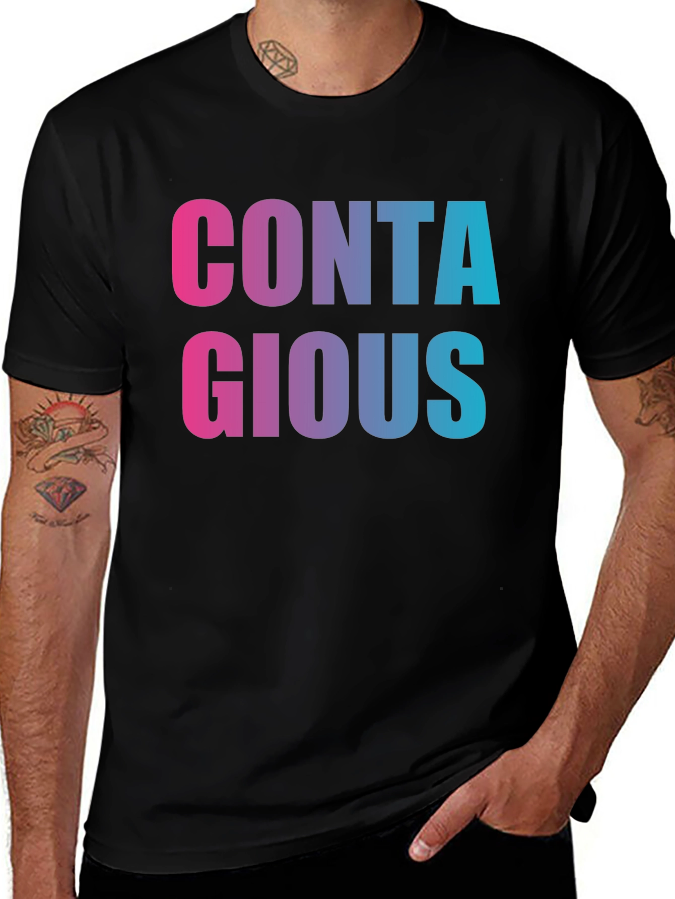 Variant 22 of Contagious Graphic Tee - Stylish Trendy T-Shirt